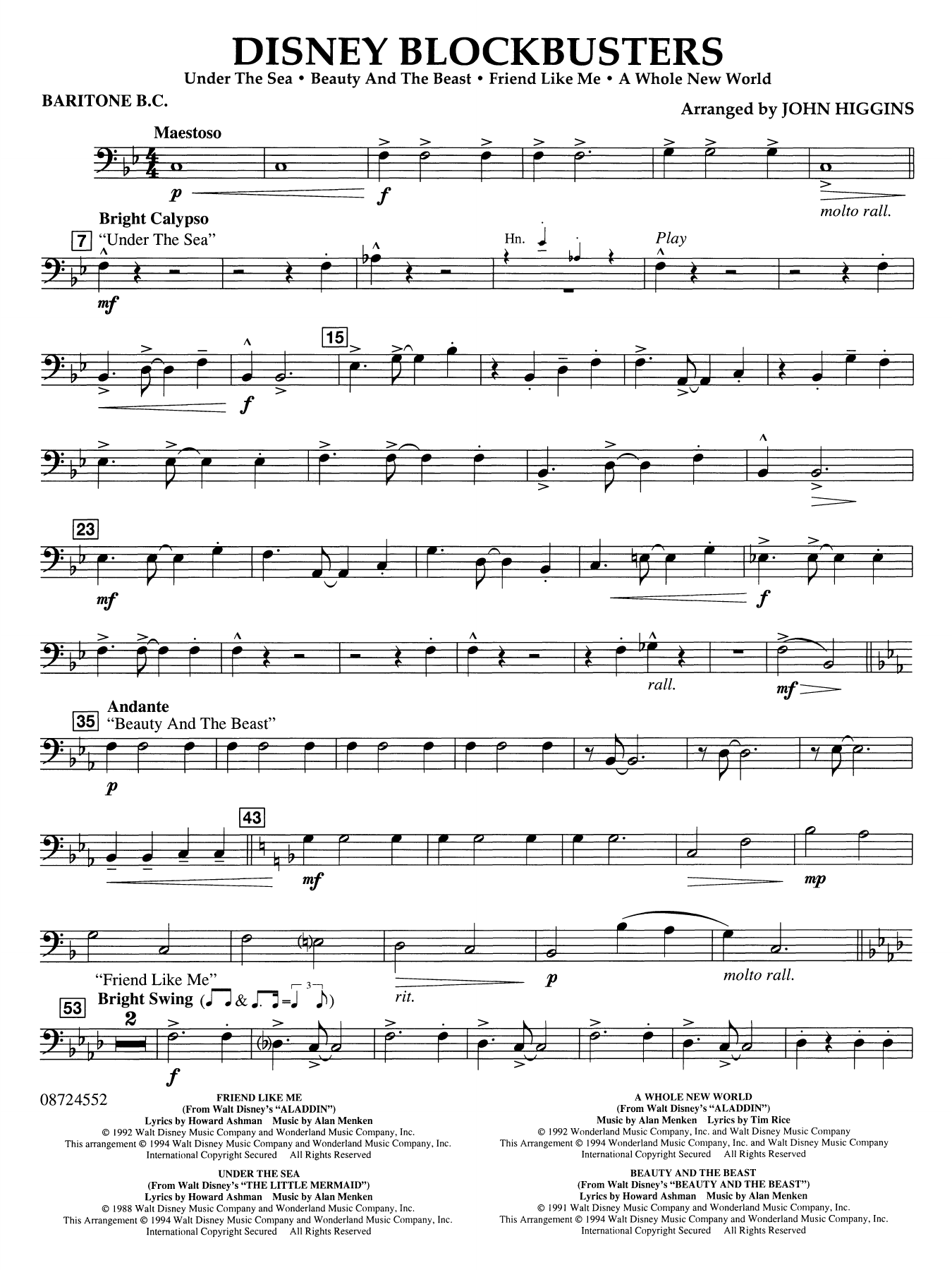Disney Blockbusters - Baritone B.C.