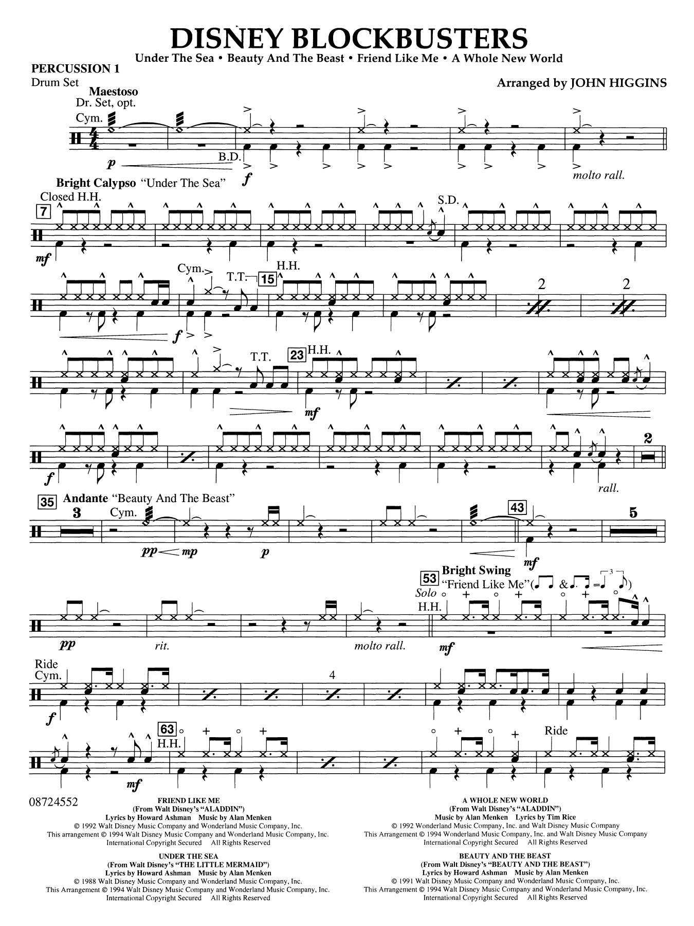 Disney Blockbusters - Percussion 1