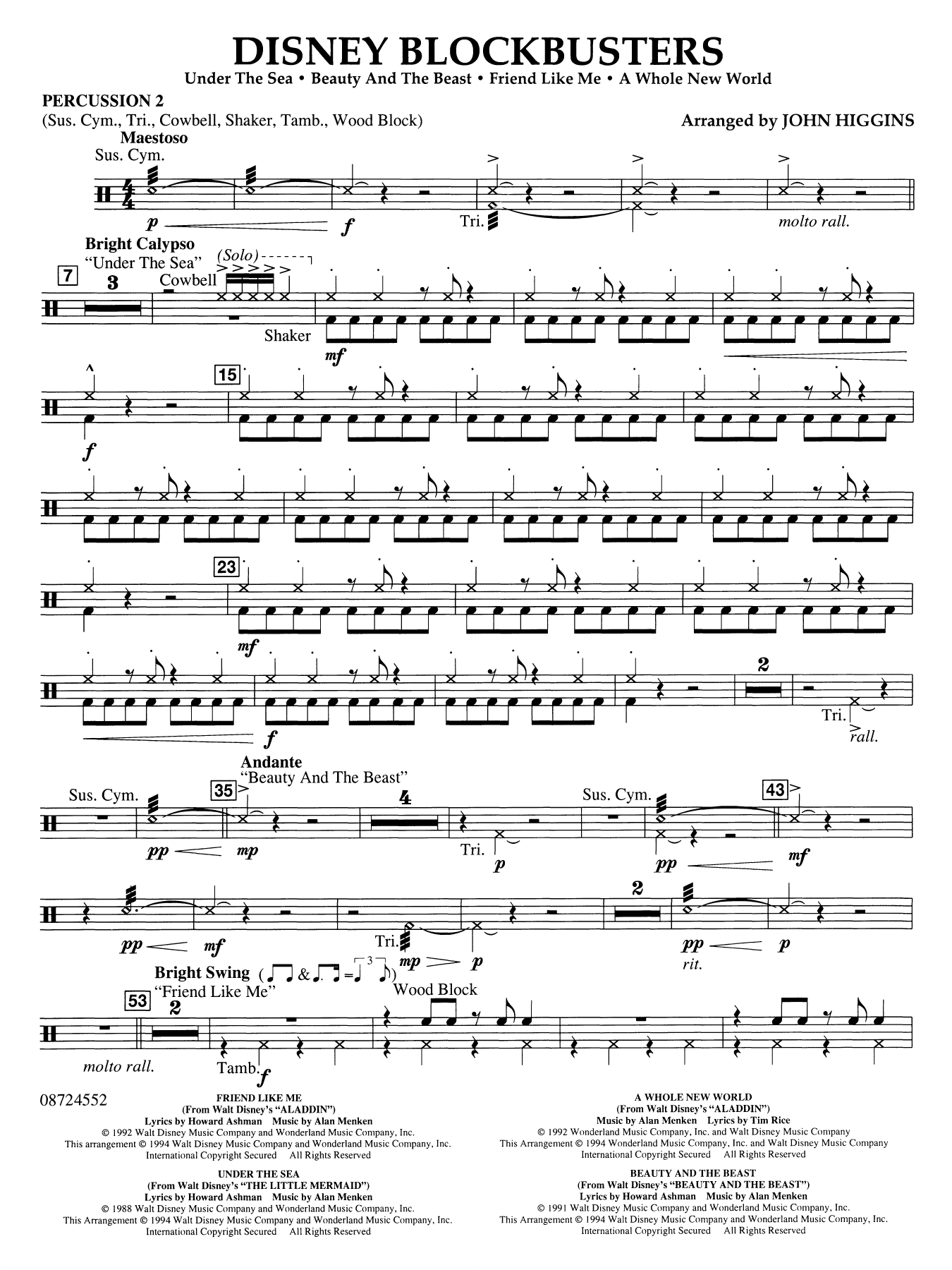 Disney Blockbusters - Percussion 2