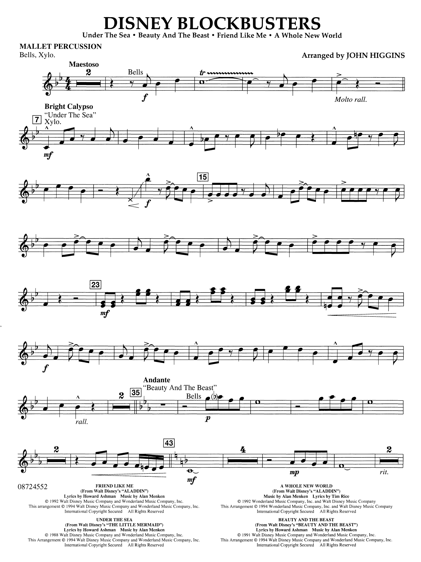 Disney Blockbusters - Mallet Percussion