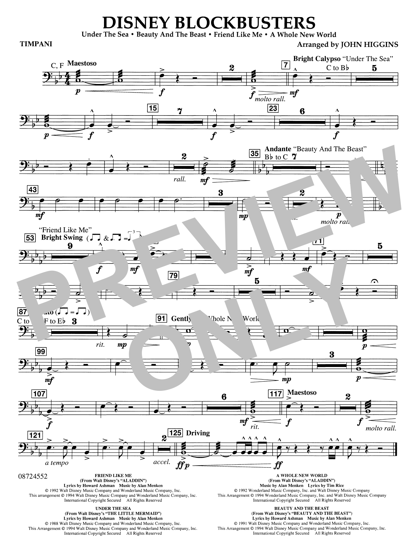 Disney Blockbusters - Timpani