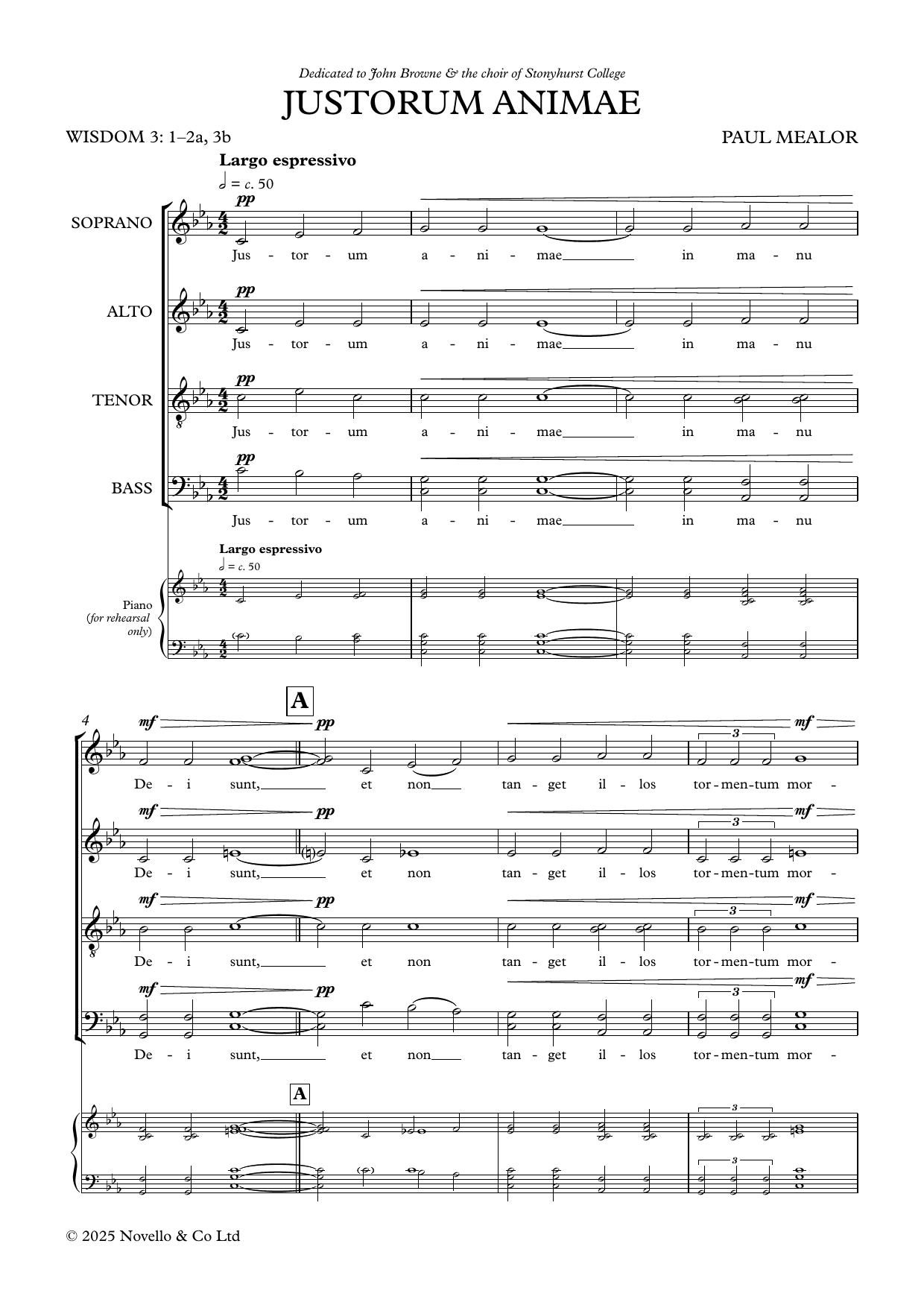Justorum Animae – Paul Mealor – Notenvorschau