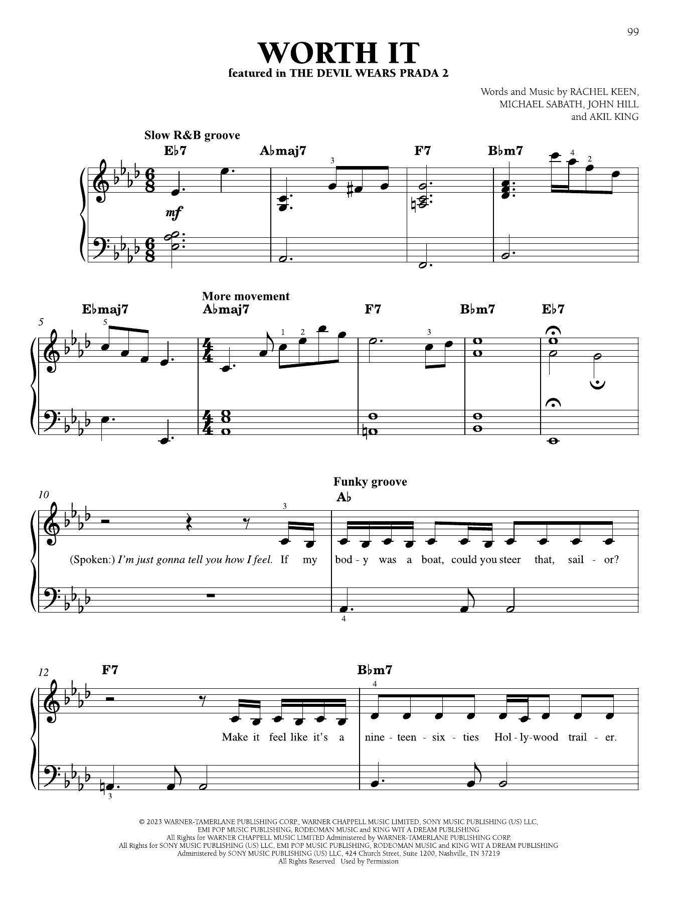 Worth It: Easy Piano