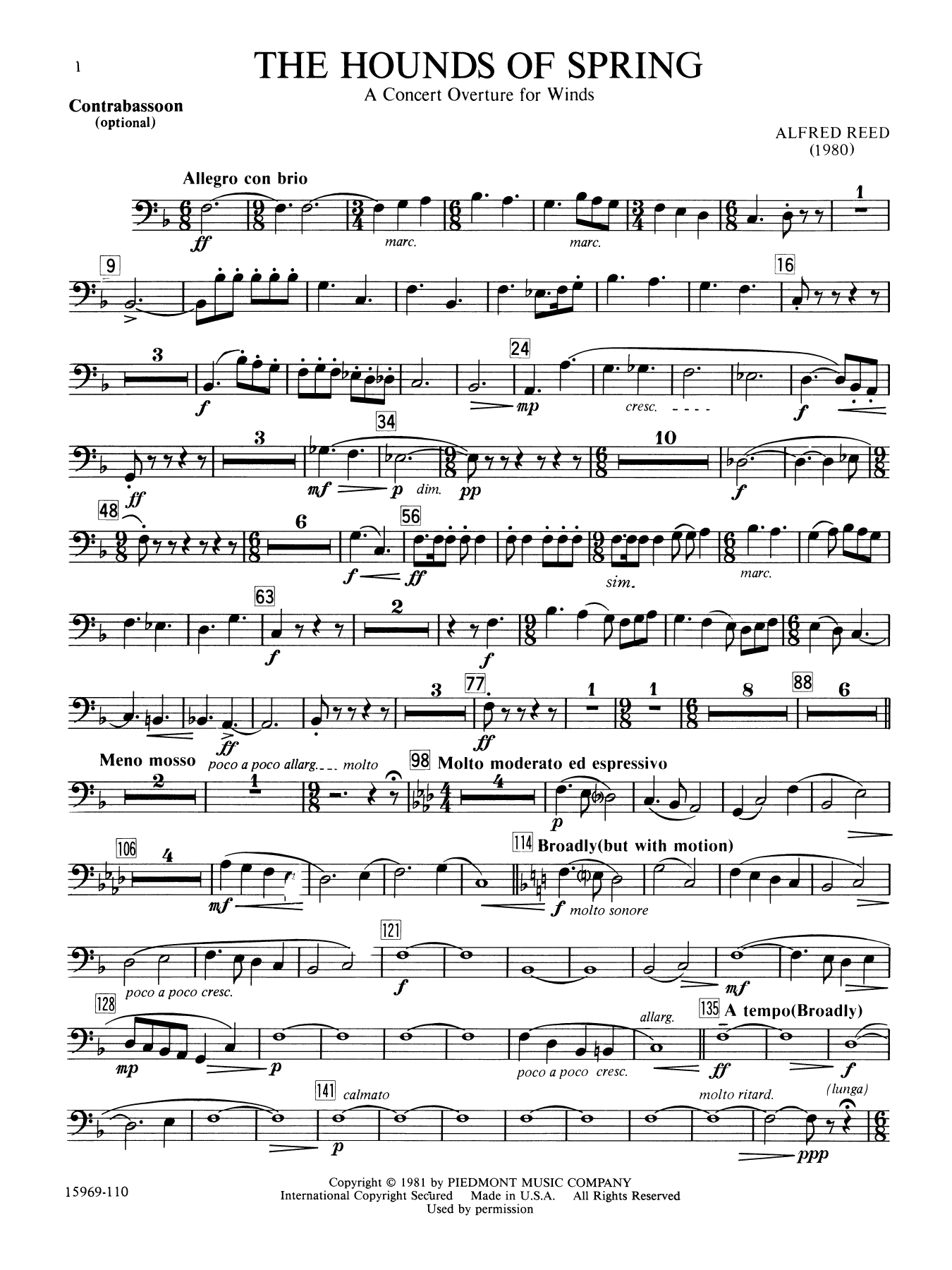 The Hounds of Spring - Bb Clarinet 2