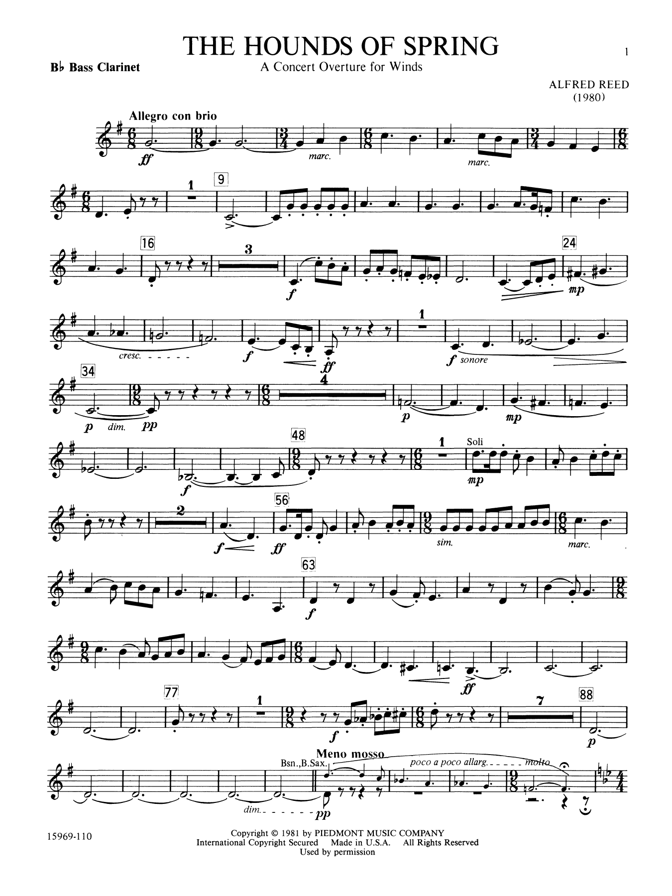 The Hounds of Spring - 2nd Bassoon