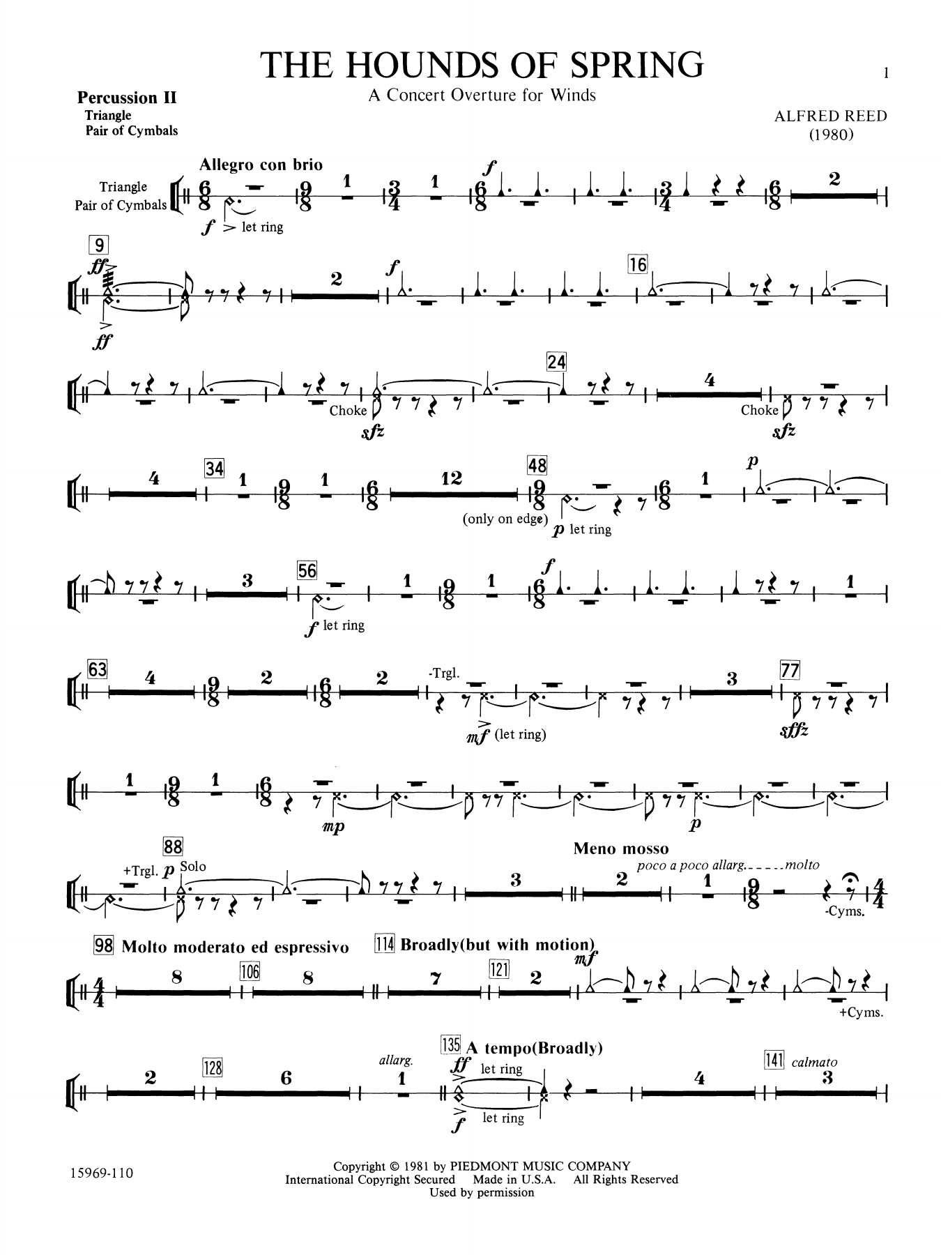 The Hounds of Spring - Percussion 3