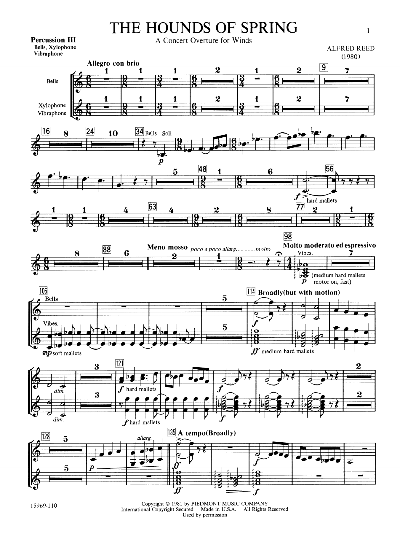 The Hounds of Spring - Timpani