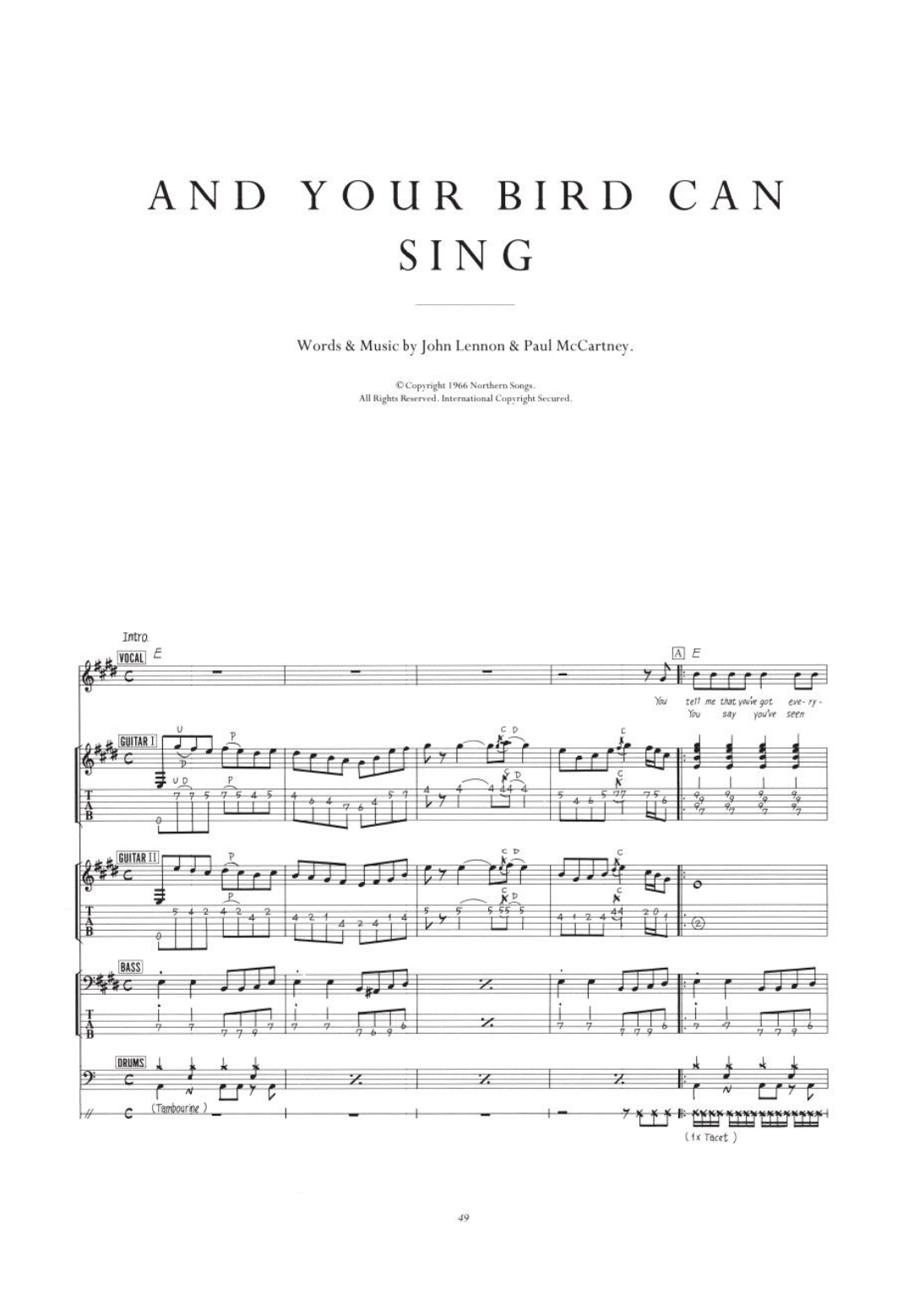 And Your Bird Can Sing