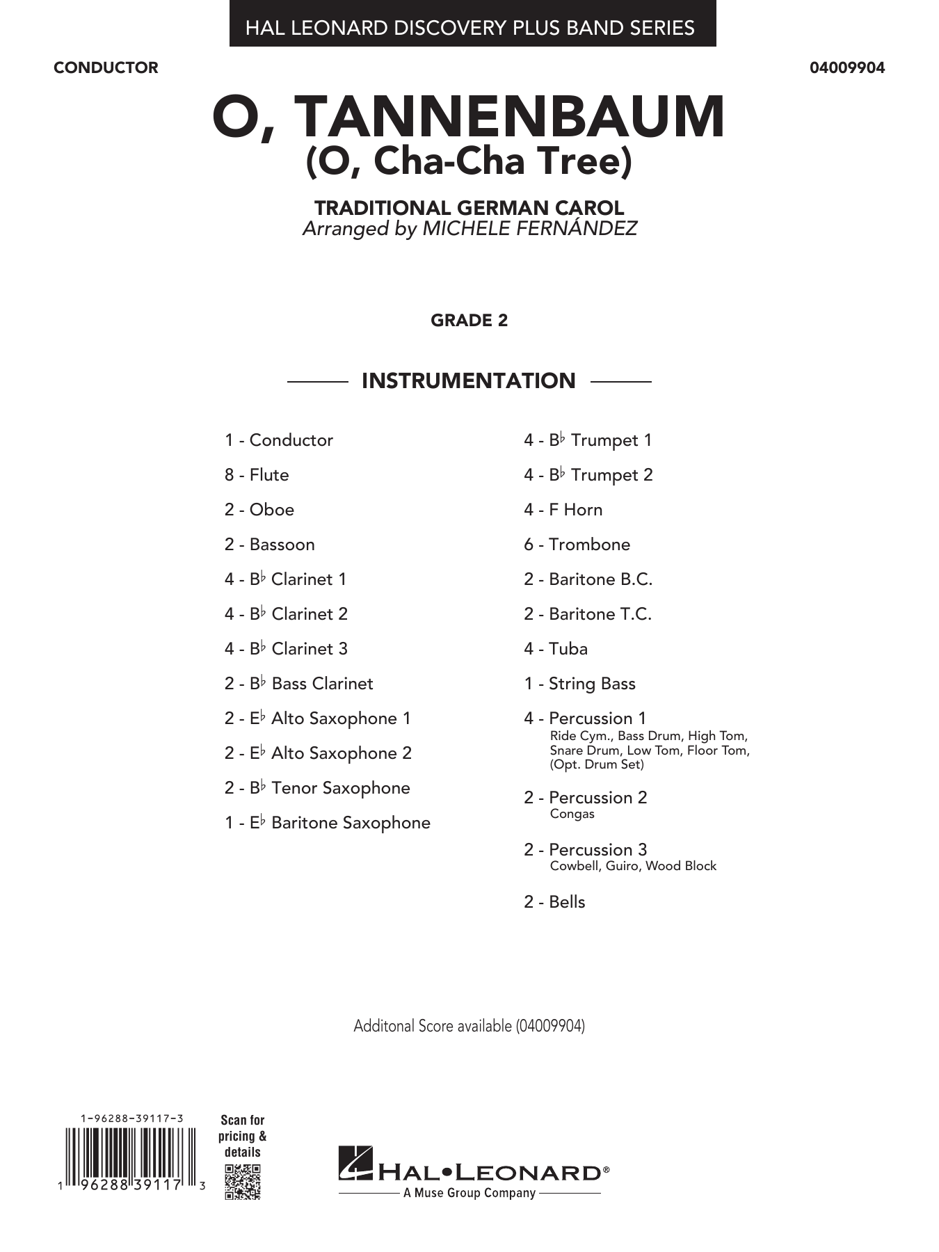 O' Tannenbaum (o' Cha-cha Tree): Concert Band Conductor Score & Parts