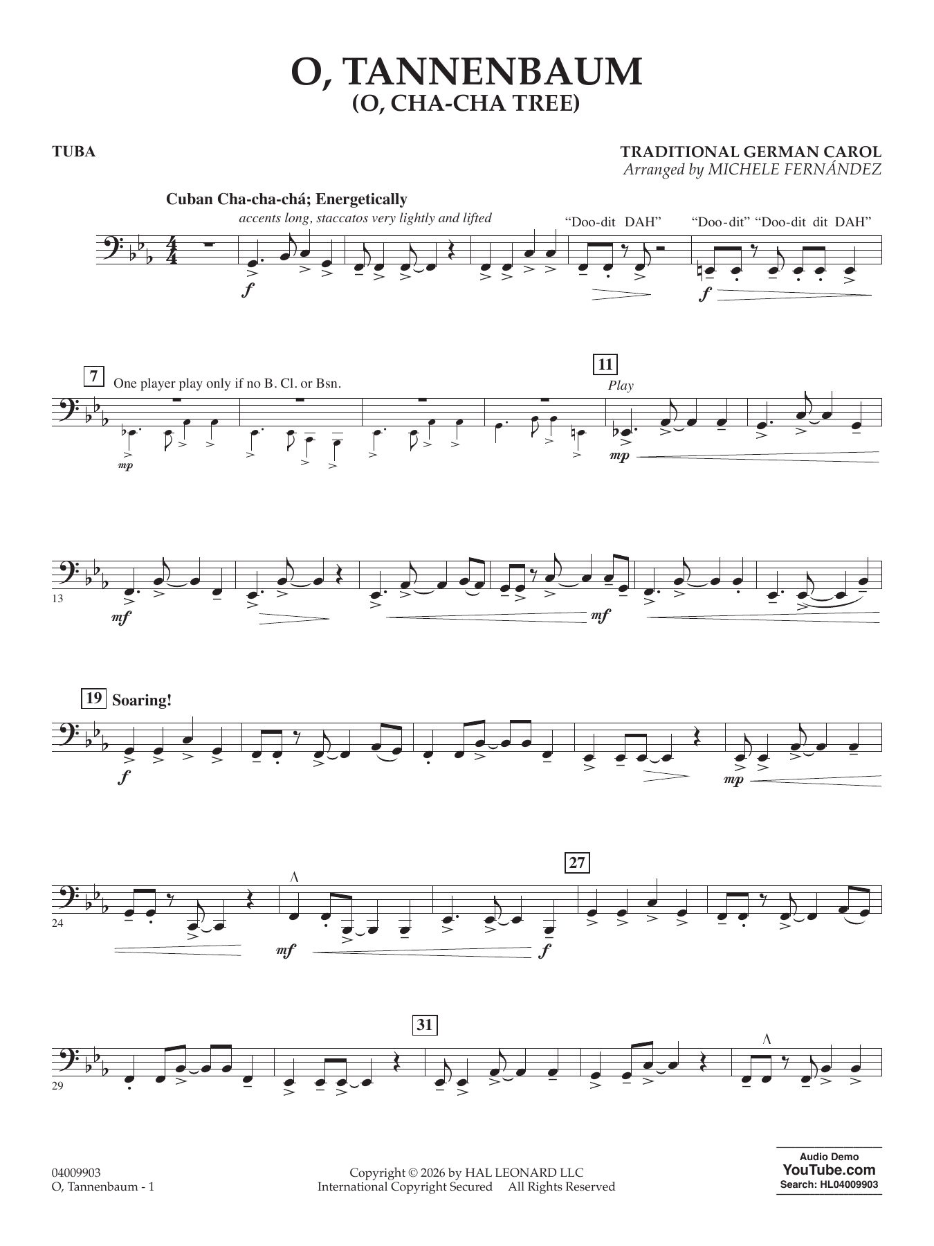 O' Tannenbaum (o' Cha-cha Tree) - Tuba