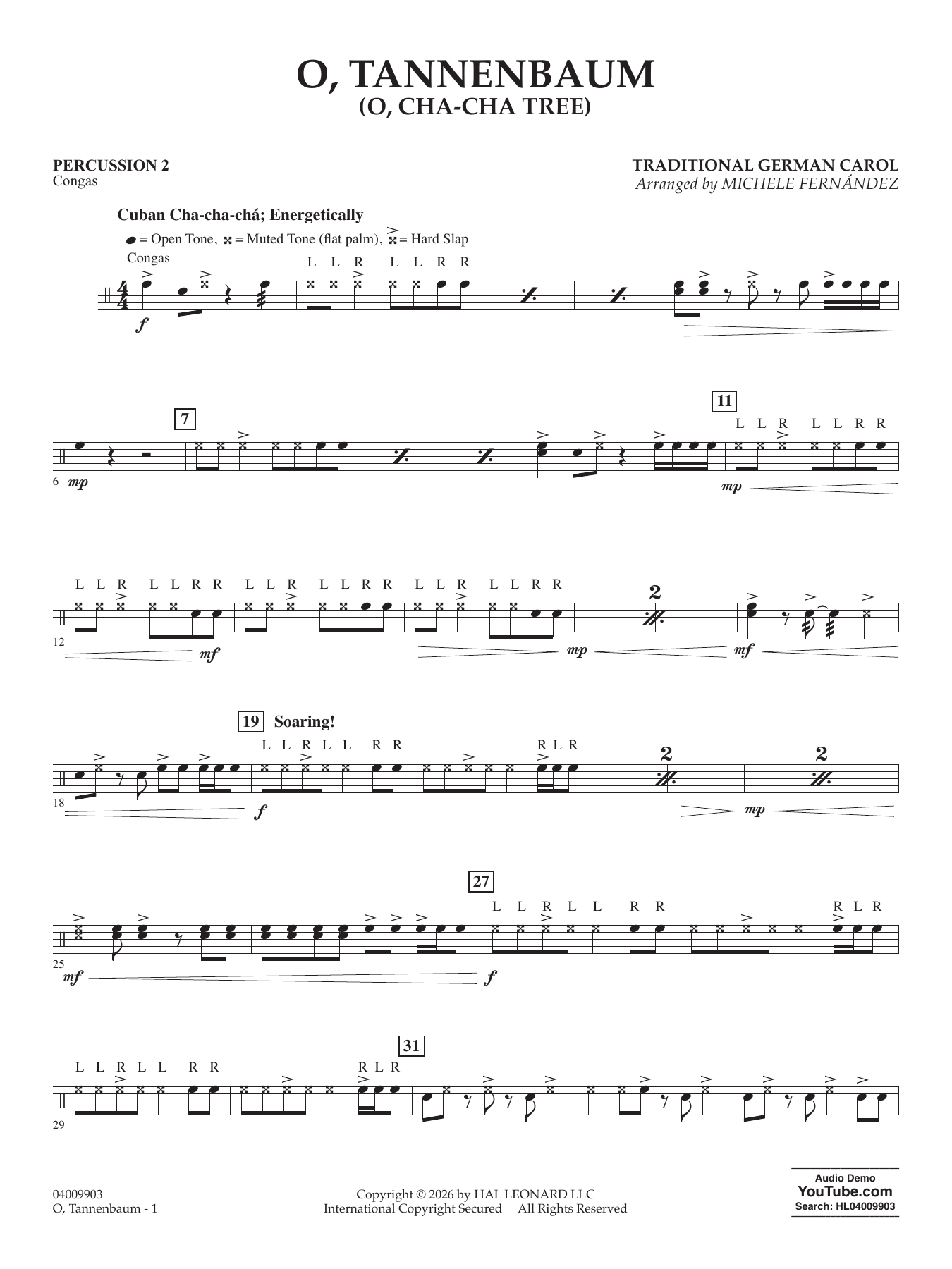 O' Tannenbaum (o' Cha-cha Tree) - Percussion 2