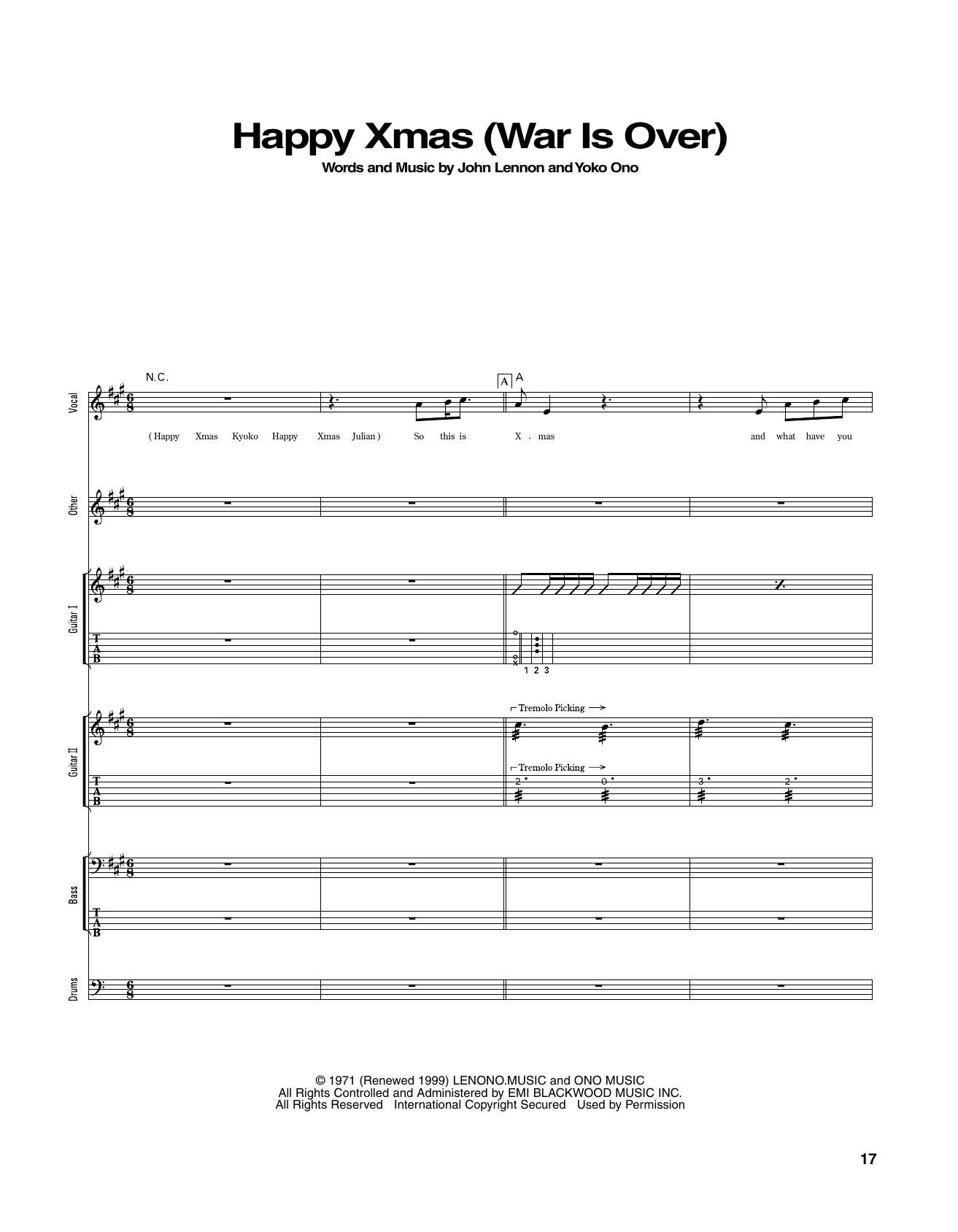 Happy Xmas (War Is Over)