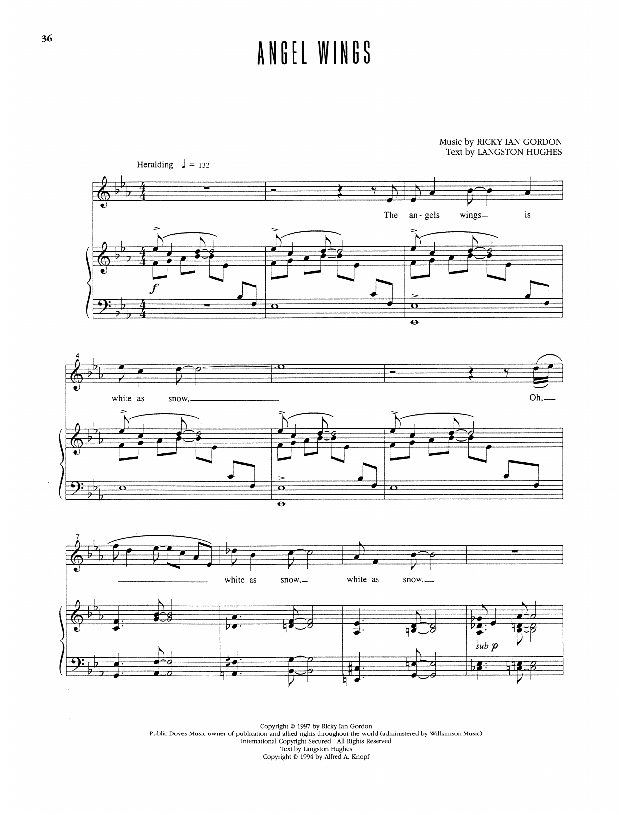 Angel Wings: Piano Vocal
