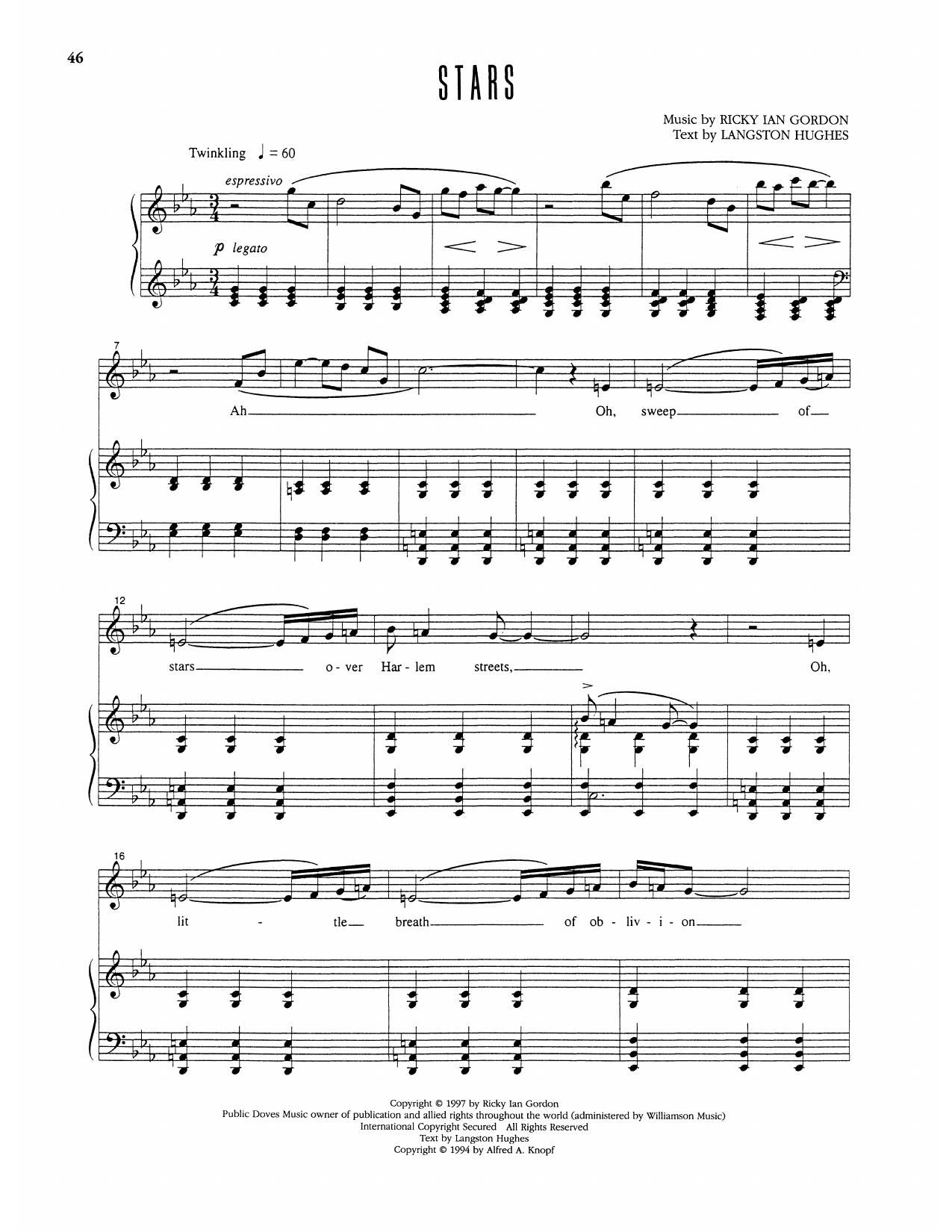 Stars: Piano Vocal