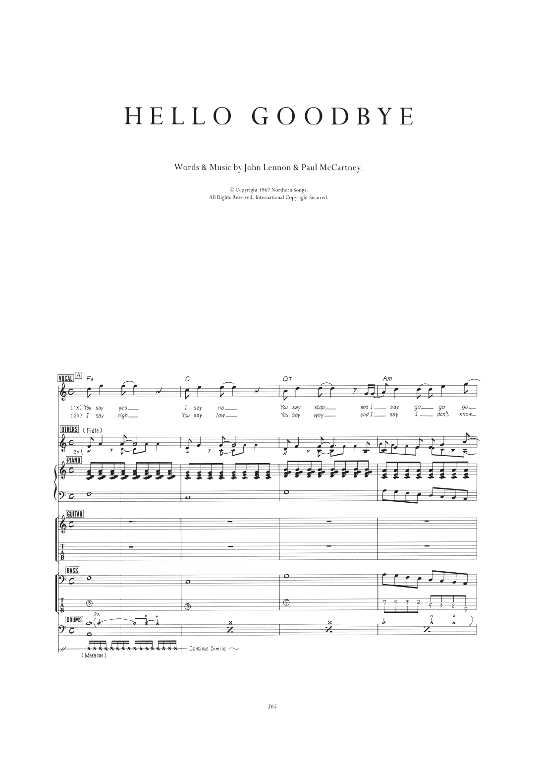 Hello, Goodbye