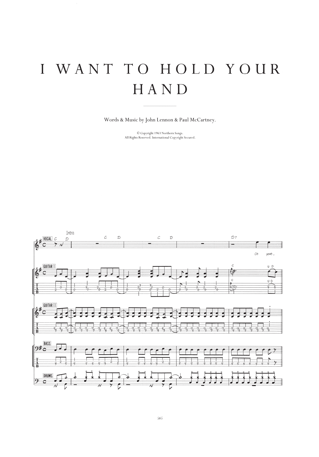 I Want To Hold Your Hand
