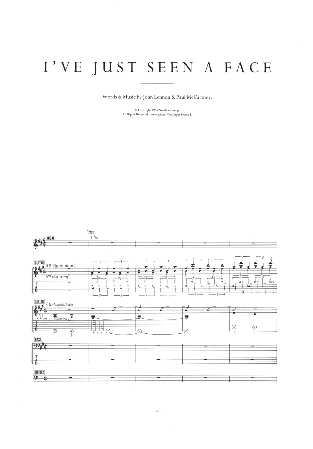 I've Just Seen A Face