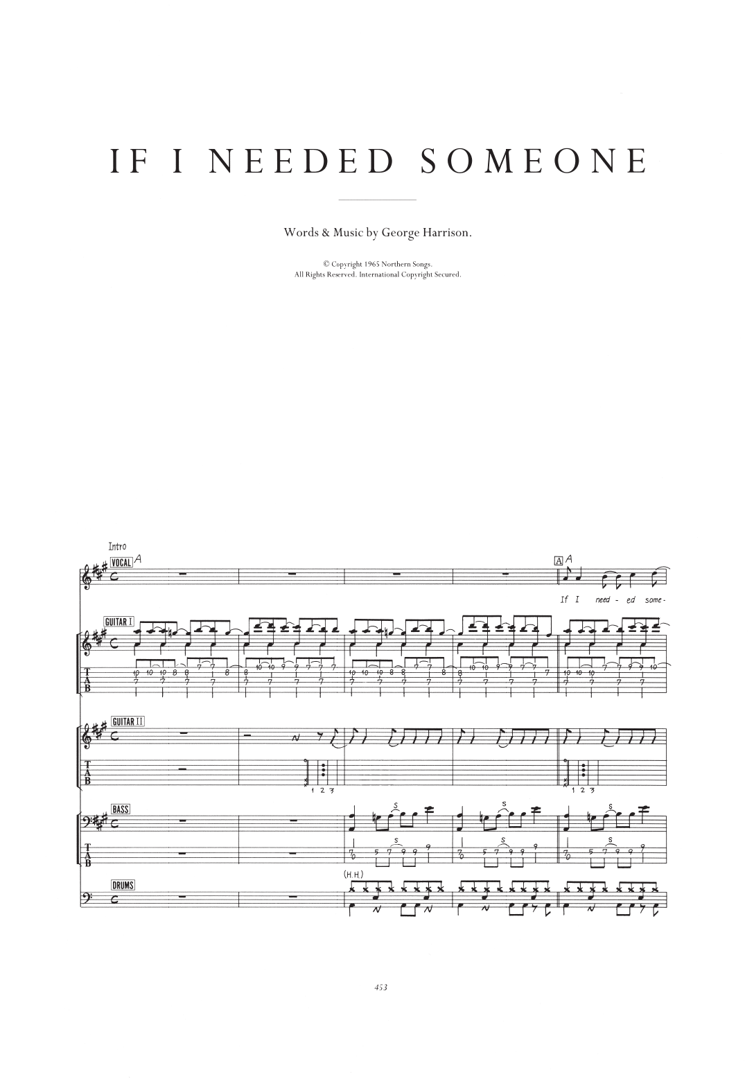 If I Needed Someone
