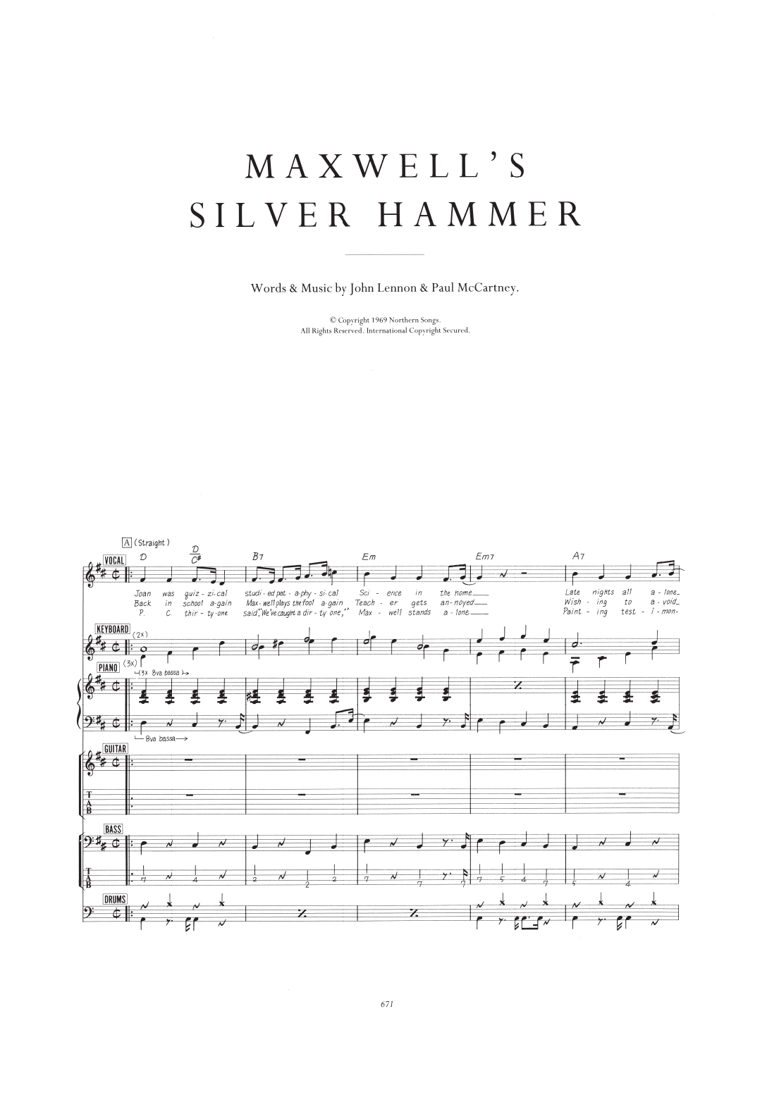 Maxwell's Silver Hammer