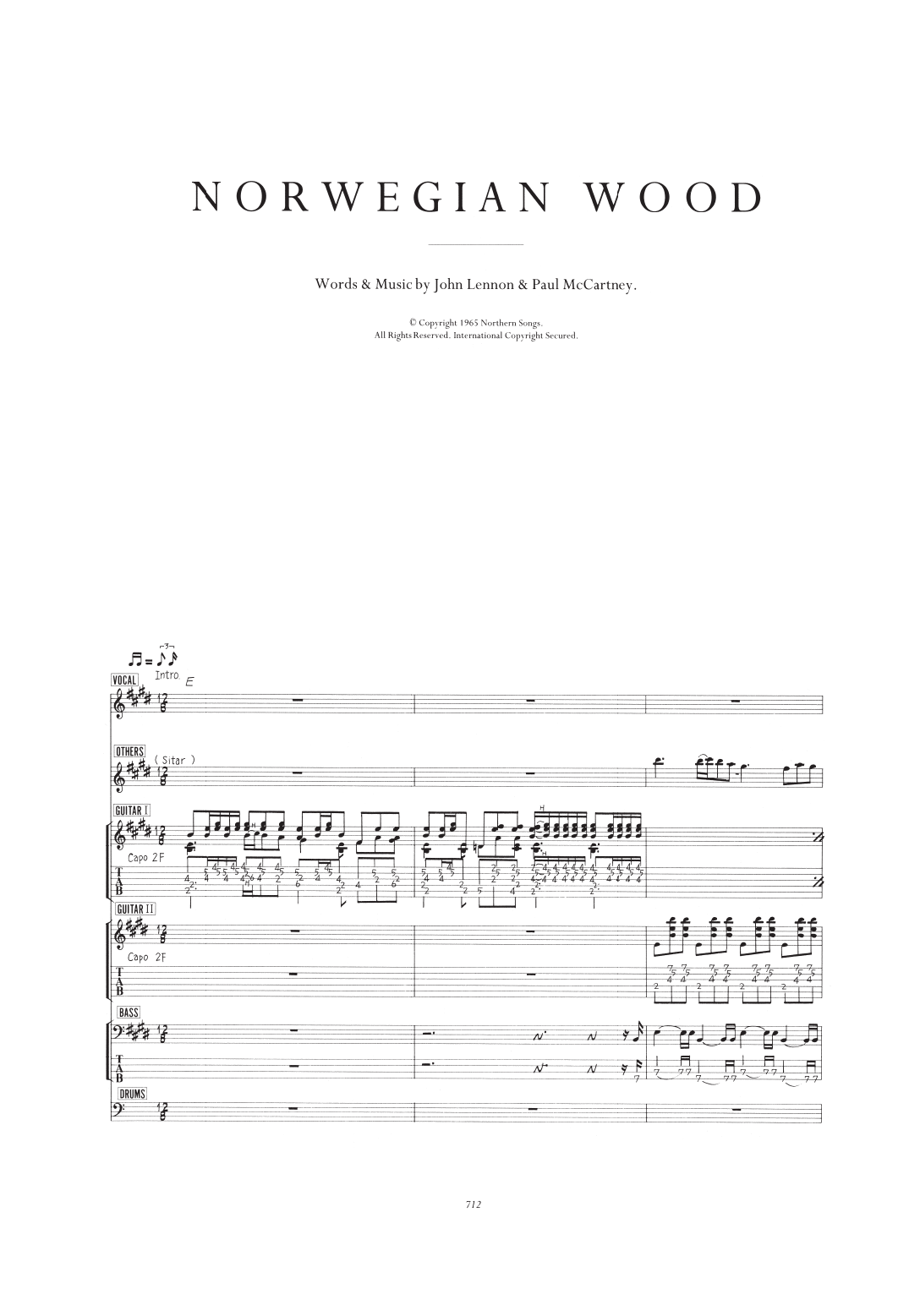 Norwegian Wood (This Bird Has Flown)