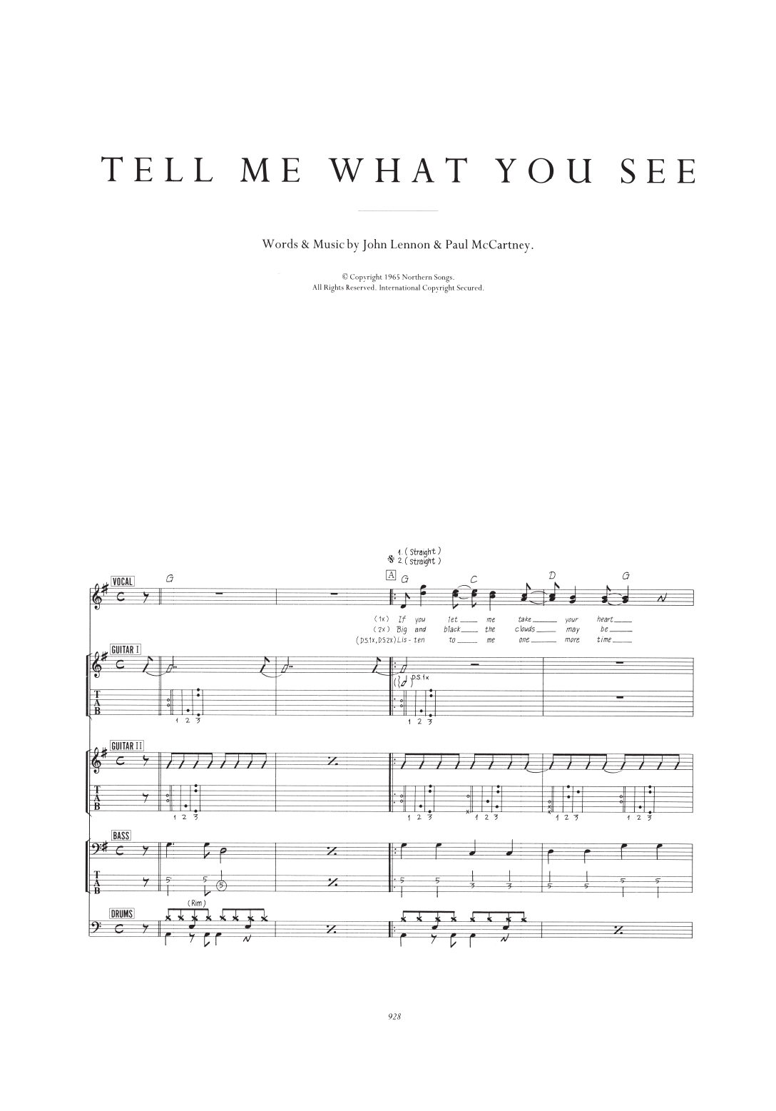 Tell Me What You See