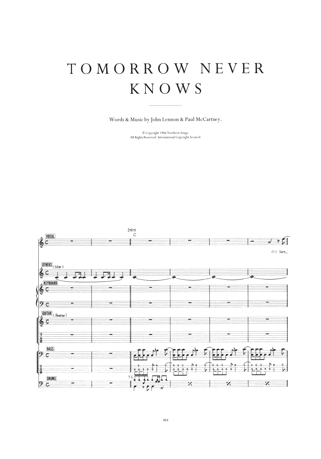 Tomorrow Never Knows