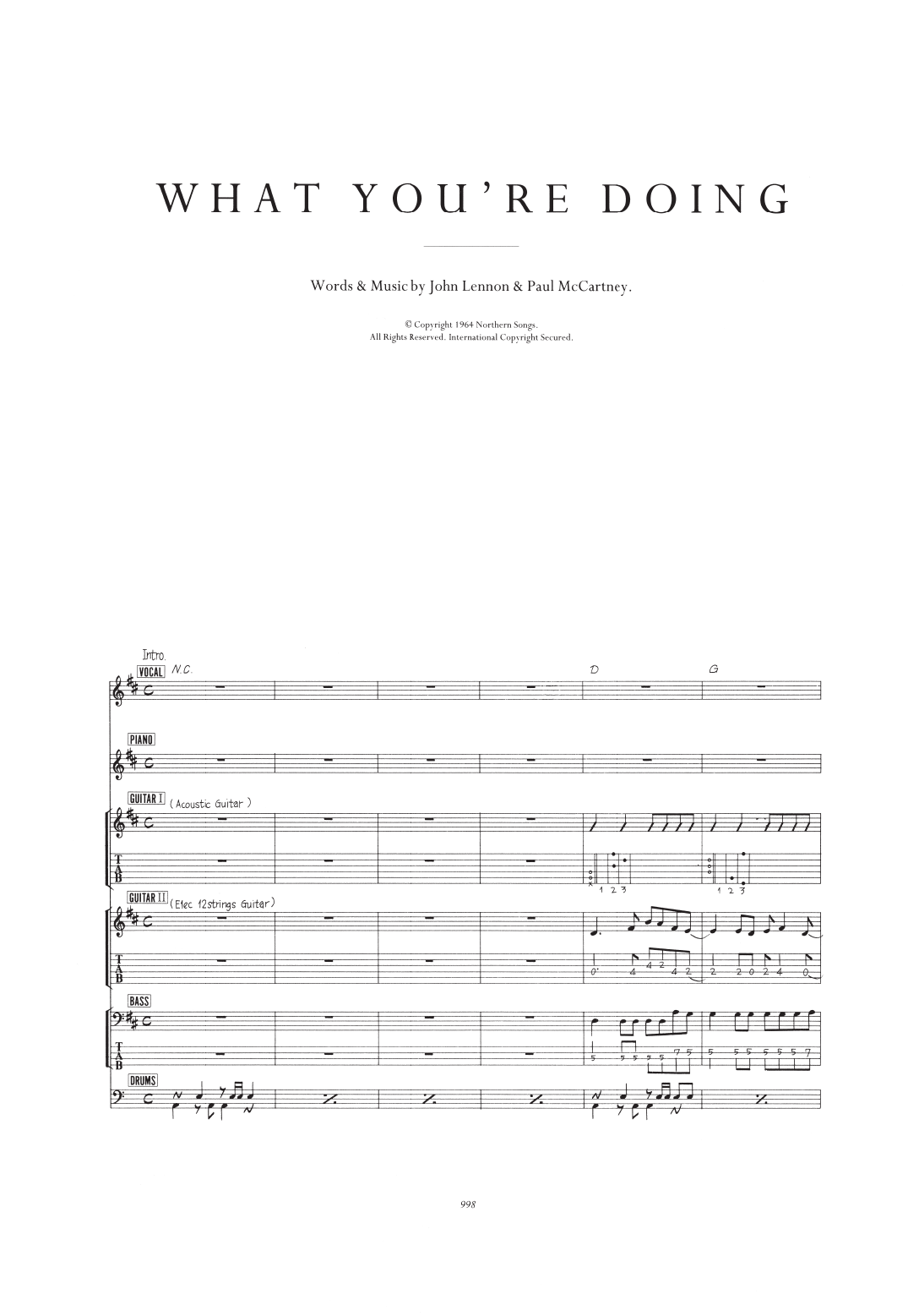 What You're Doing