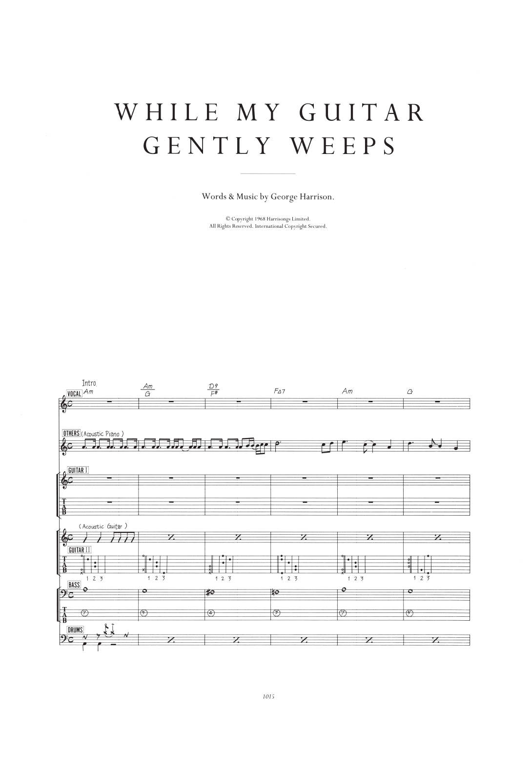While My Guitar Gently Weeps