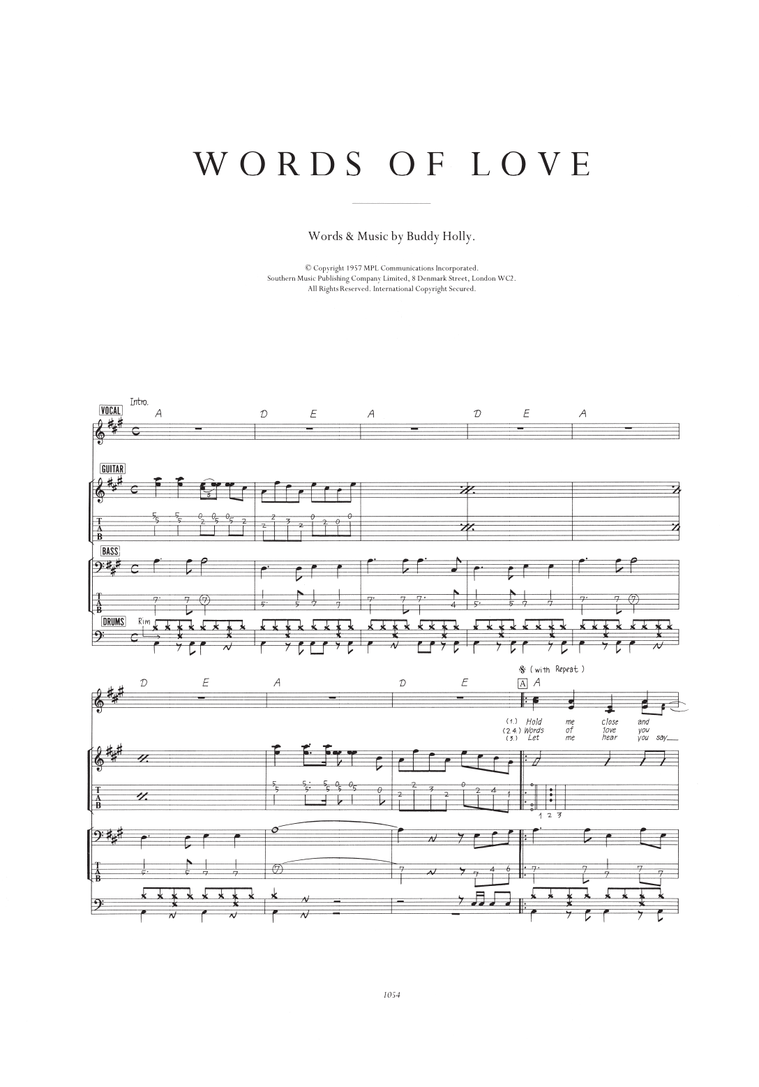 Words Of Love
