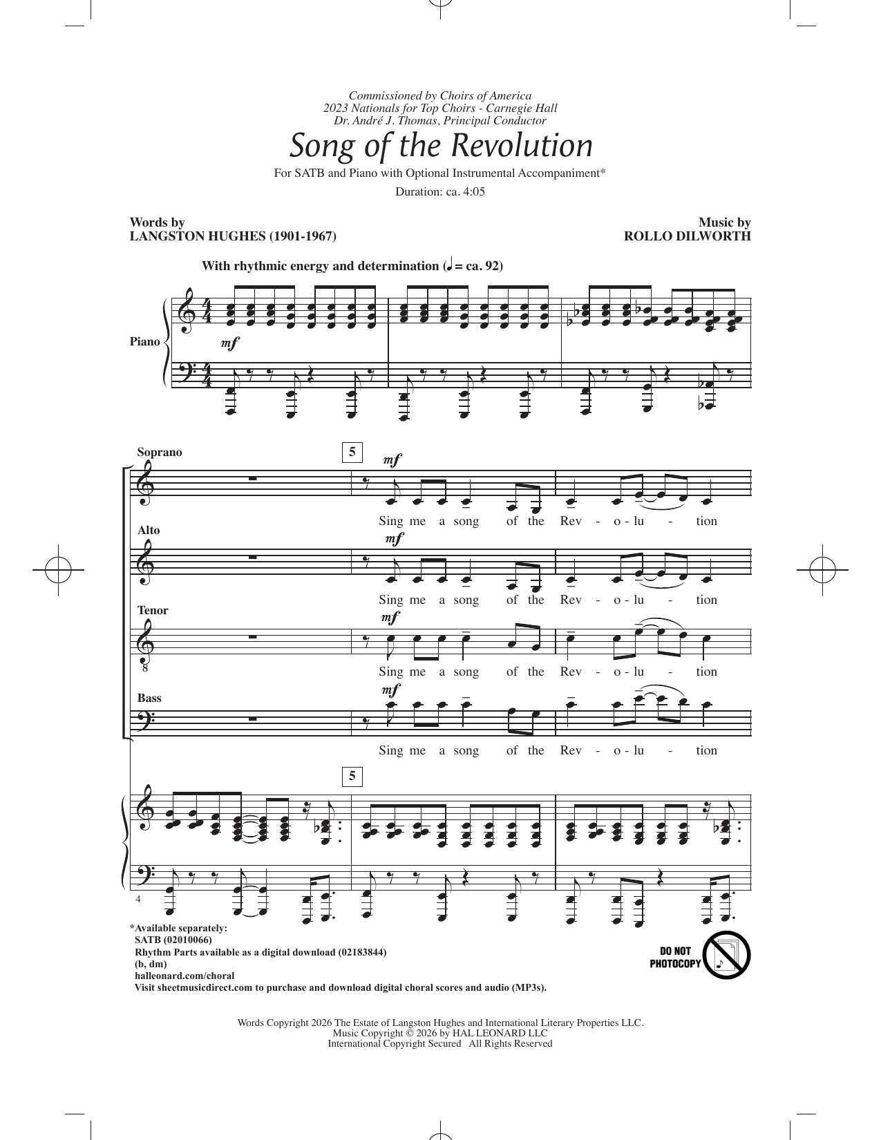 Song Of The Revolution