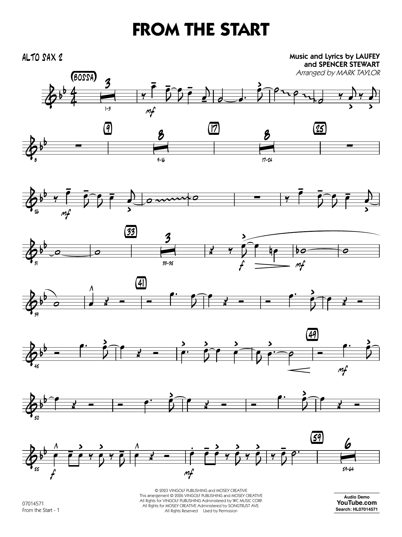 From the Start - Alto Sax 2