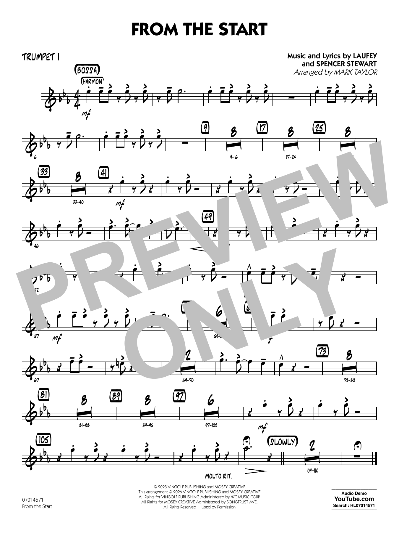 From the Start - Trumpet 1