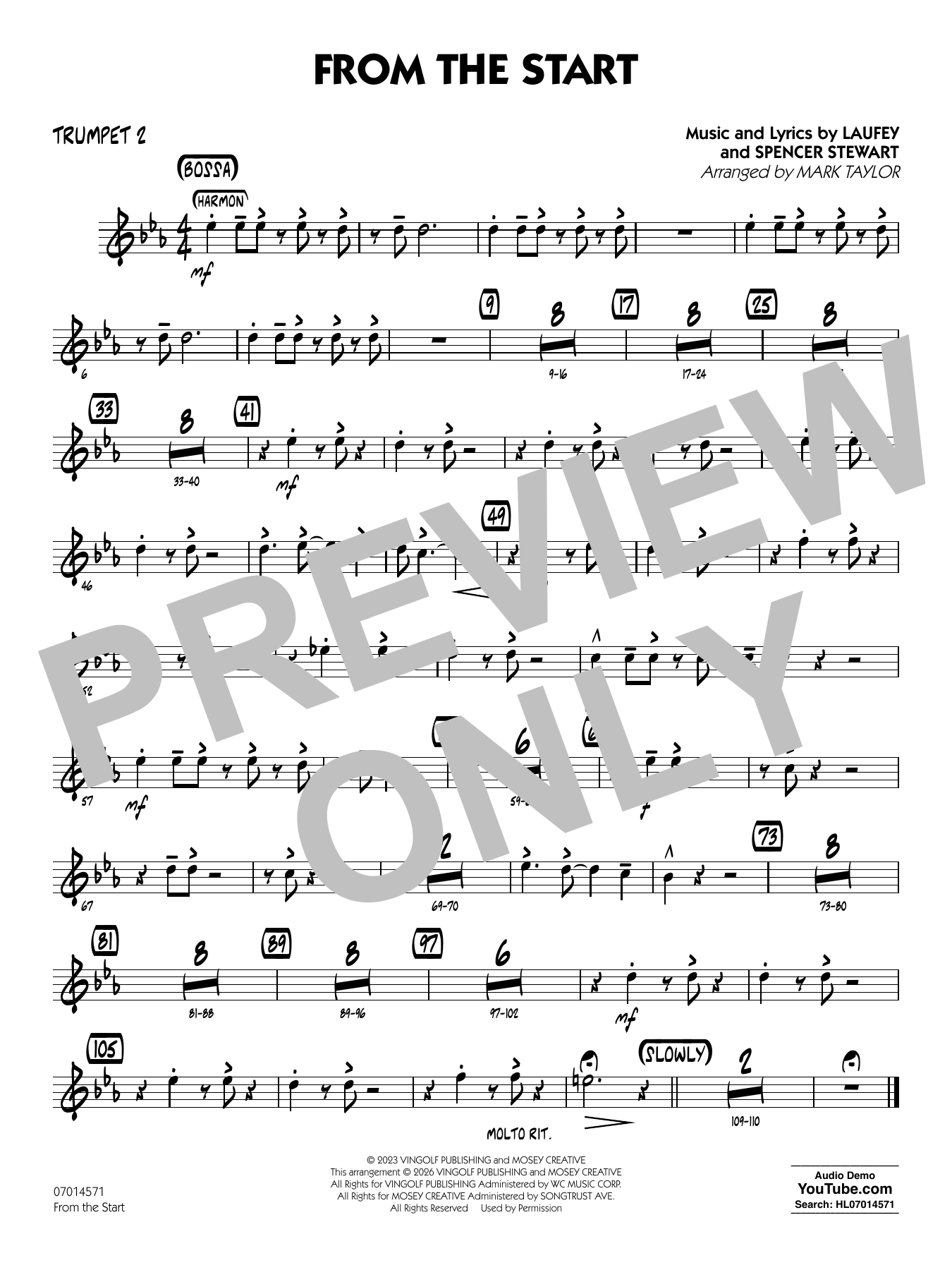 From the Start - Trumpet 2