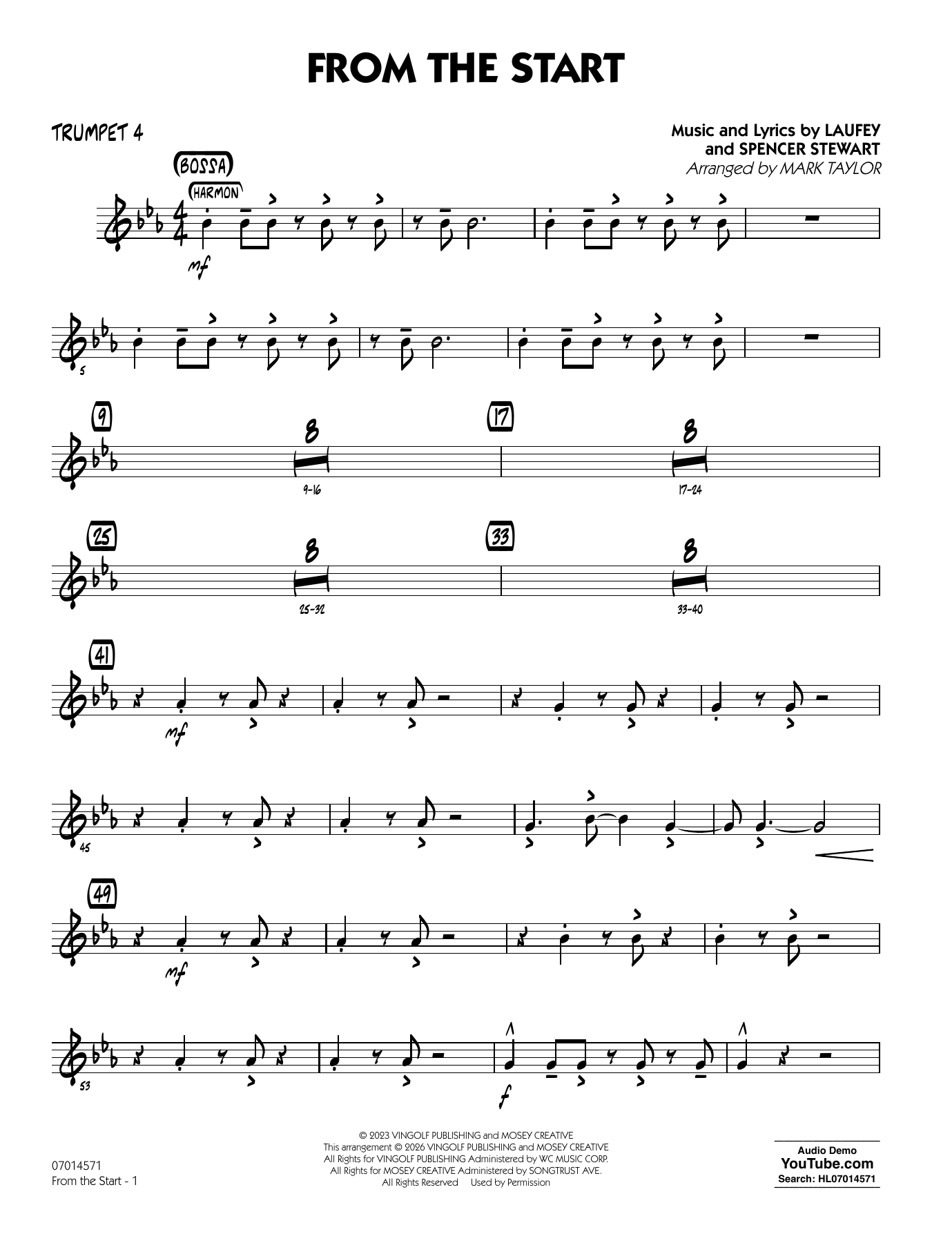 From the Start - Trumpet 4