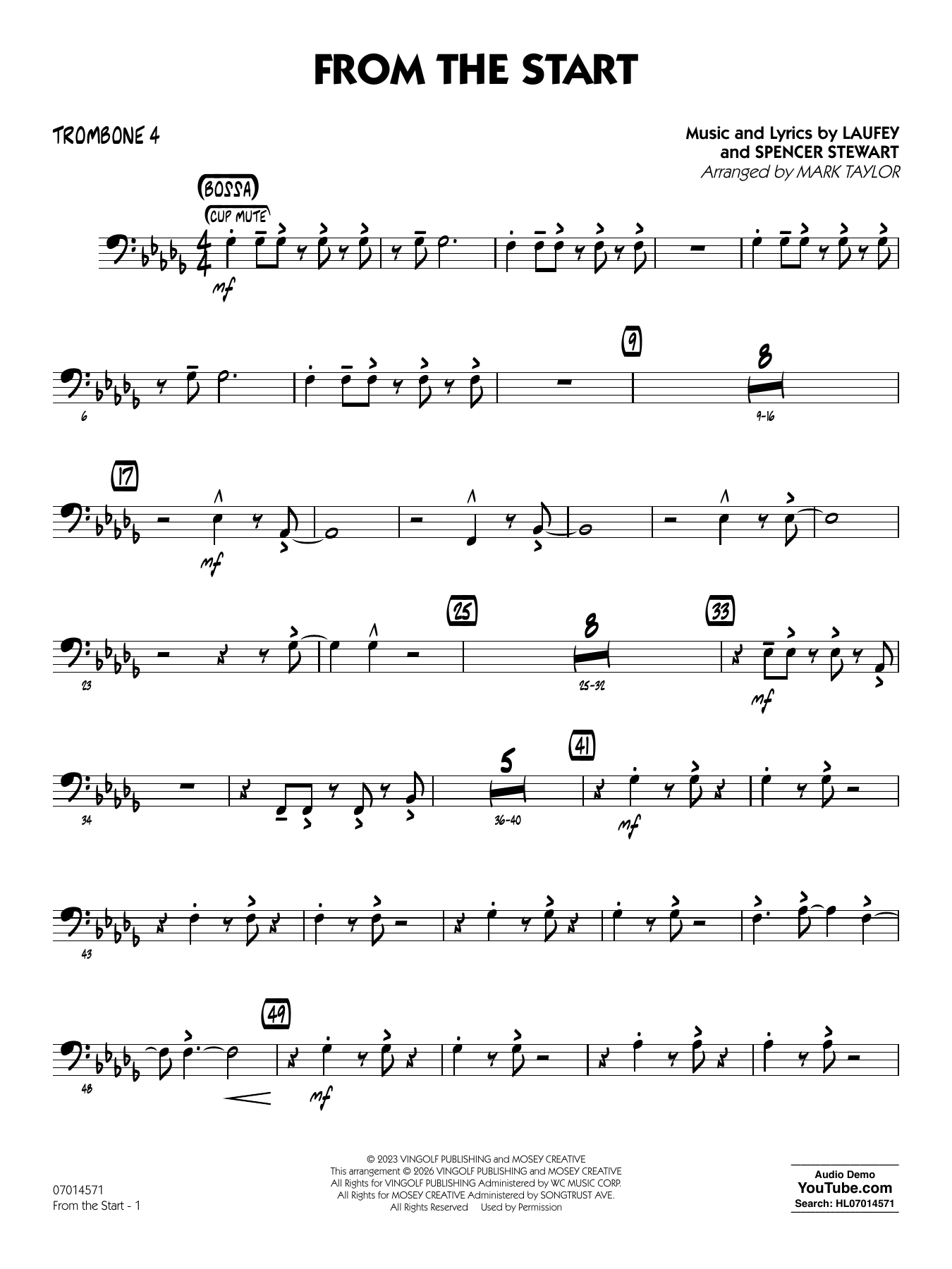 From the Start - Trombone 4