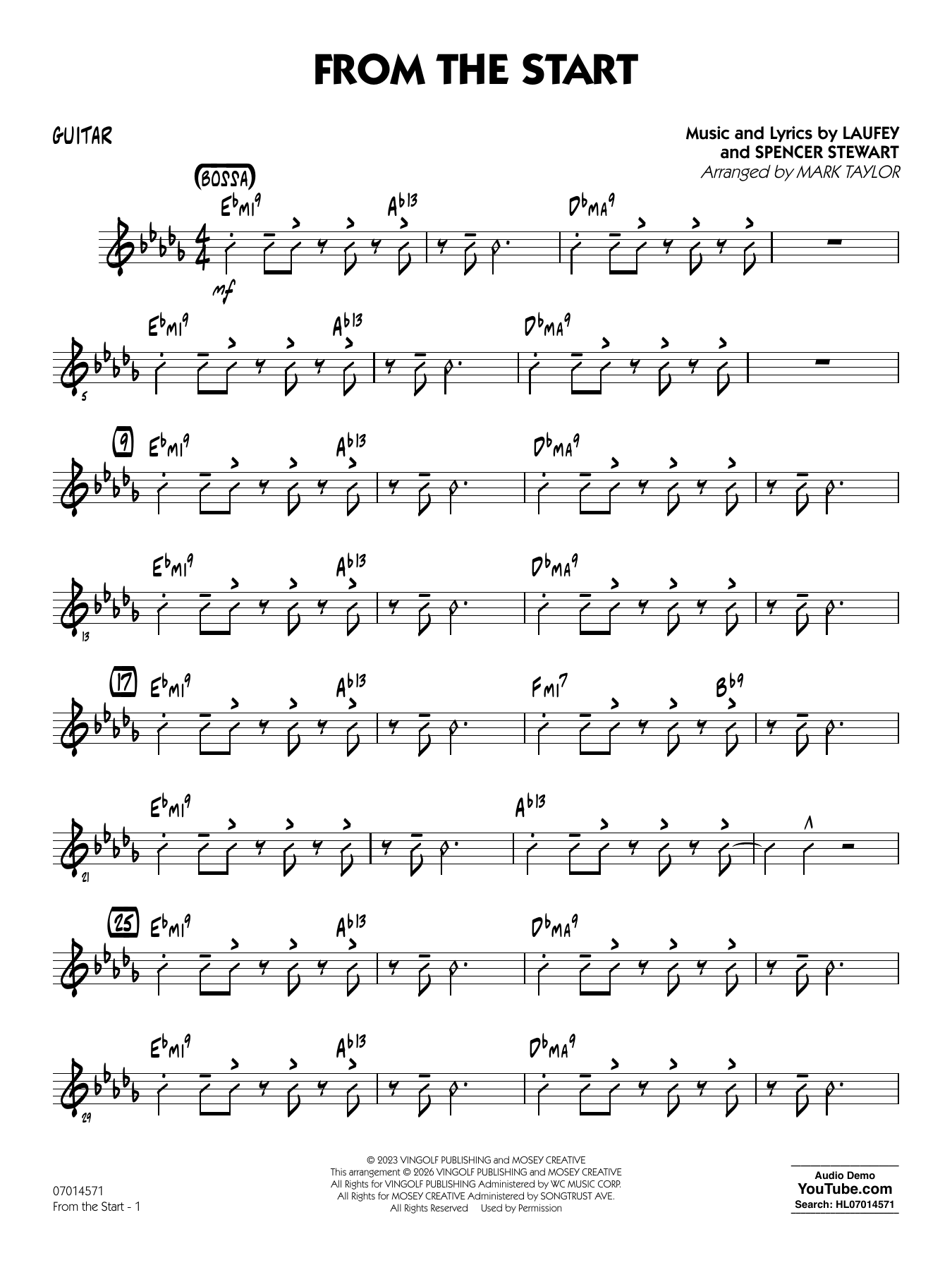 From the Start - Guitar