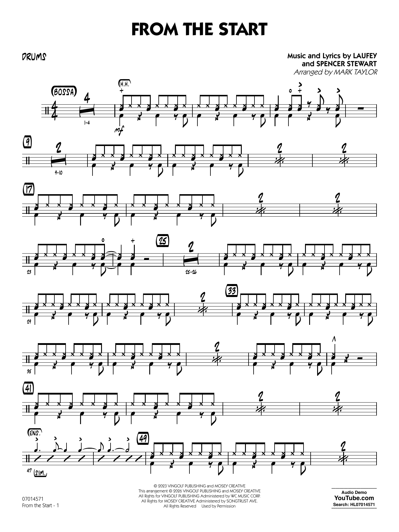 From the Start - Drums