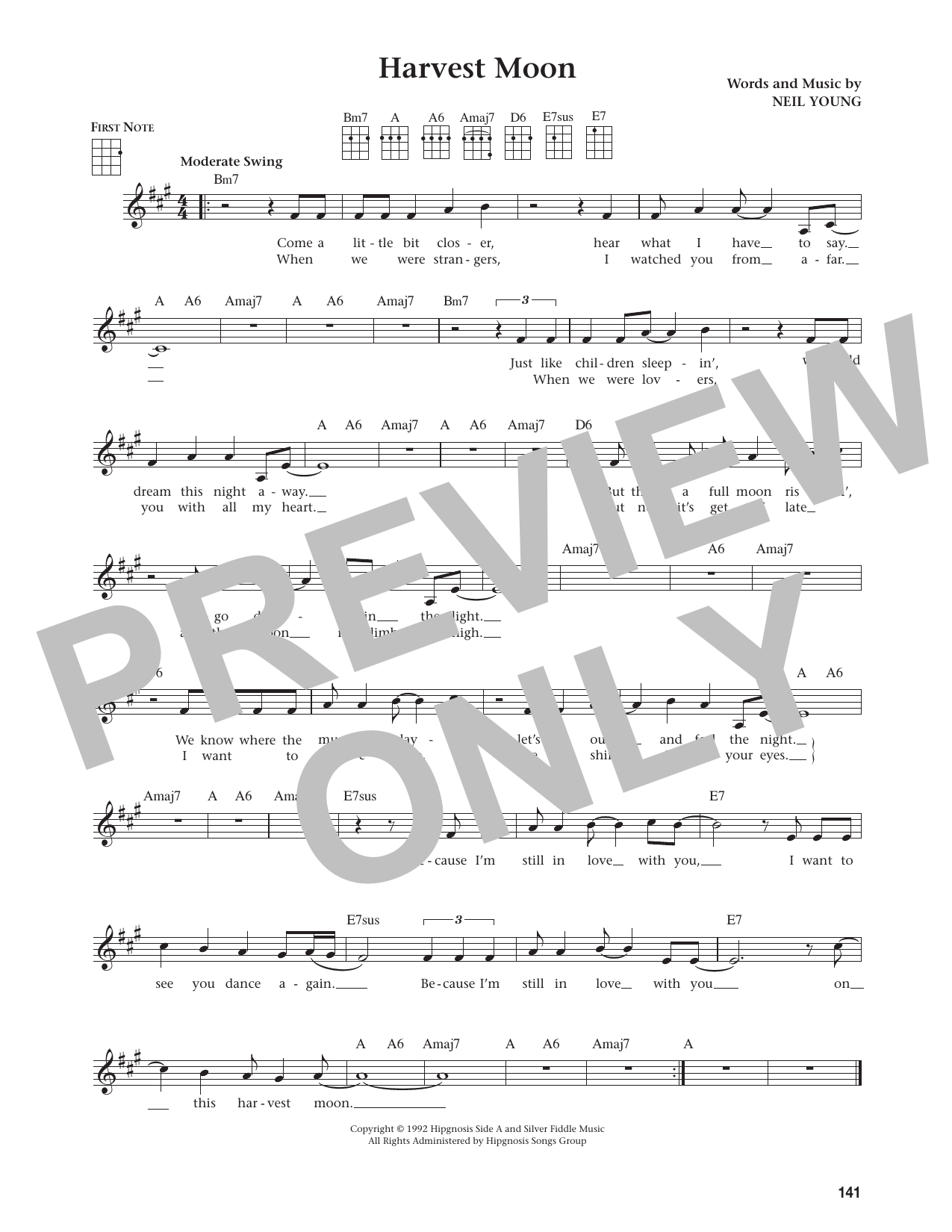 Harvest Moon (from The Daily Ukulele)