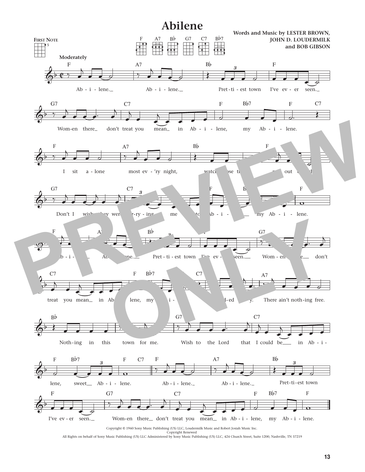 Abilene (from The Daily Ukulele)