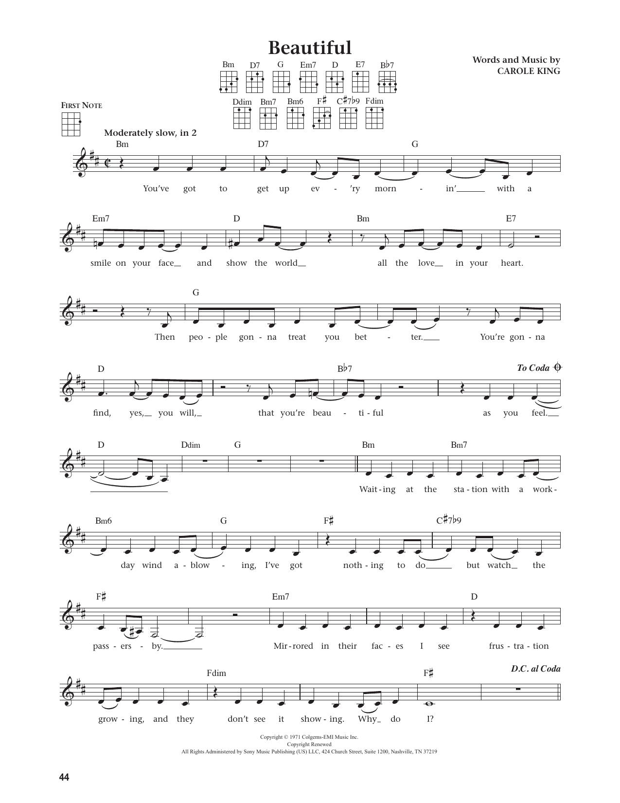 Beautiful (from The Daily Ukulele)