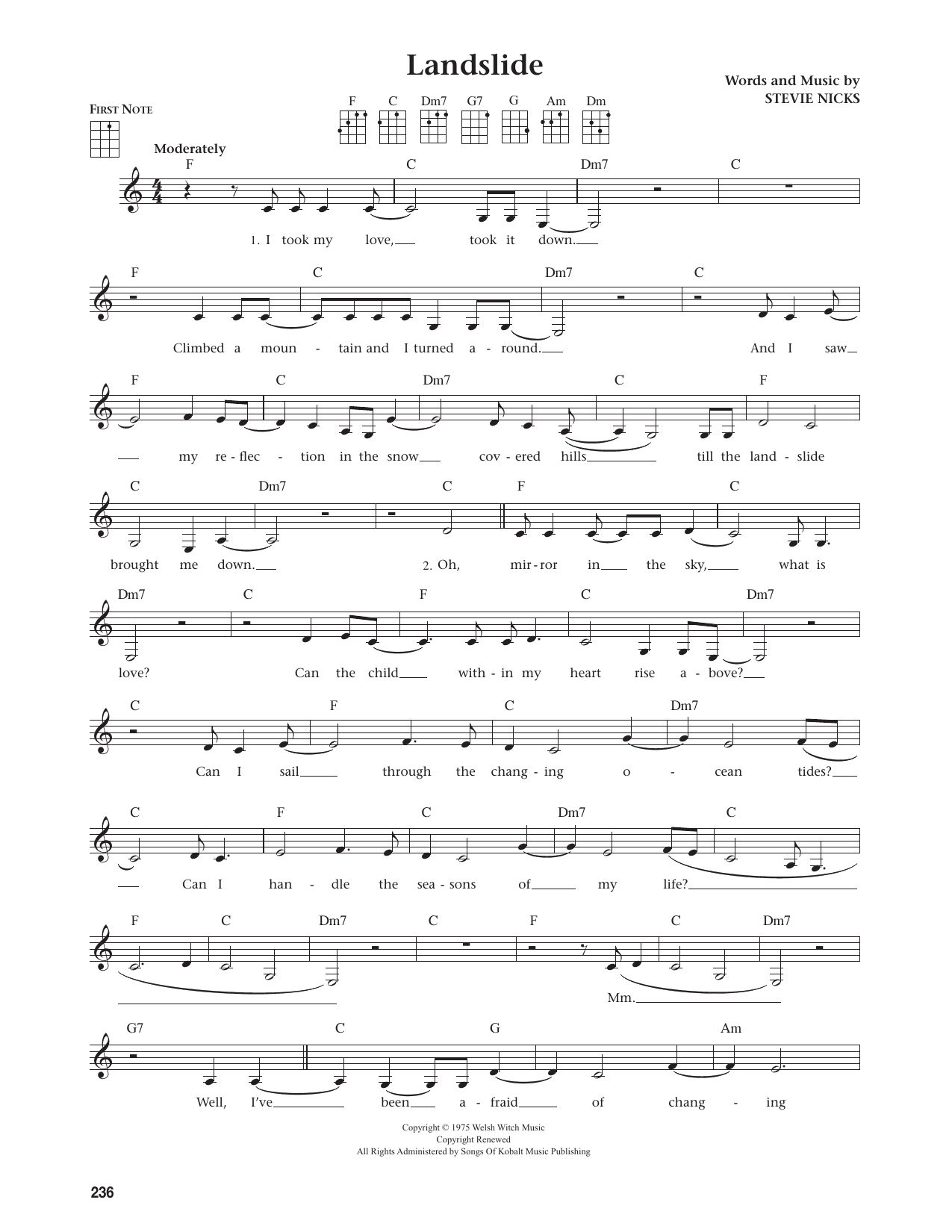 Landslide (from The Daily Ukulele)
