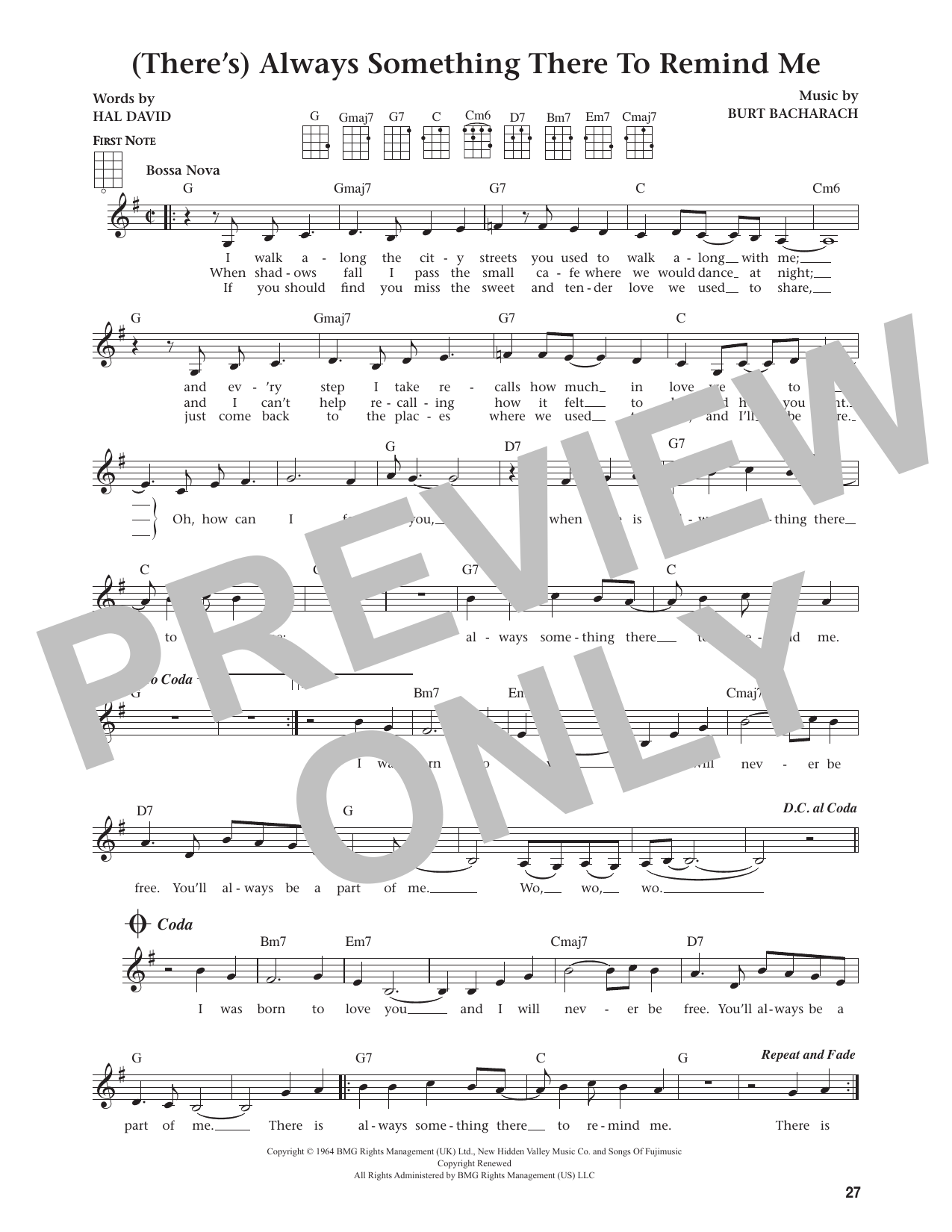 (There's) Always Something There To Remind Me (from The Daily Ukulele)