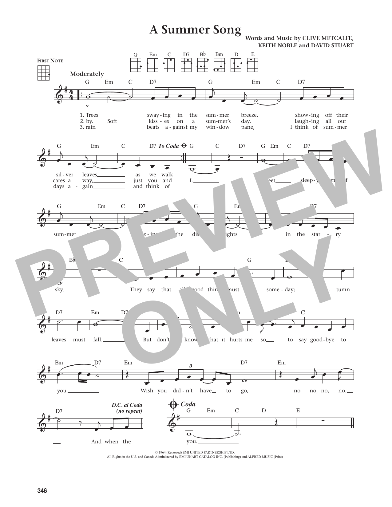 A Summer Song (from The Daily Ukulele)