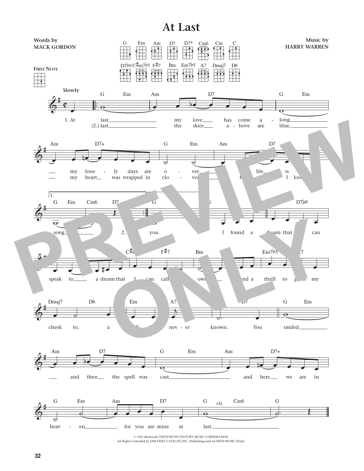 At Last (from The Daily Ukulele)