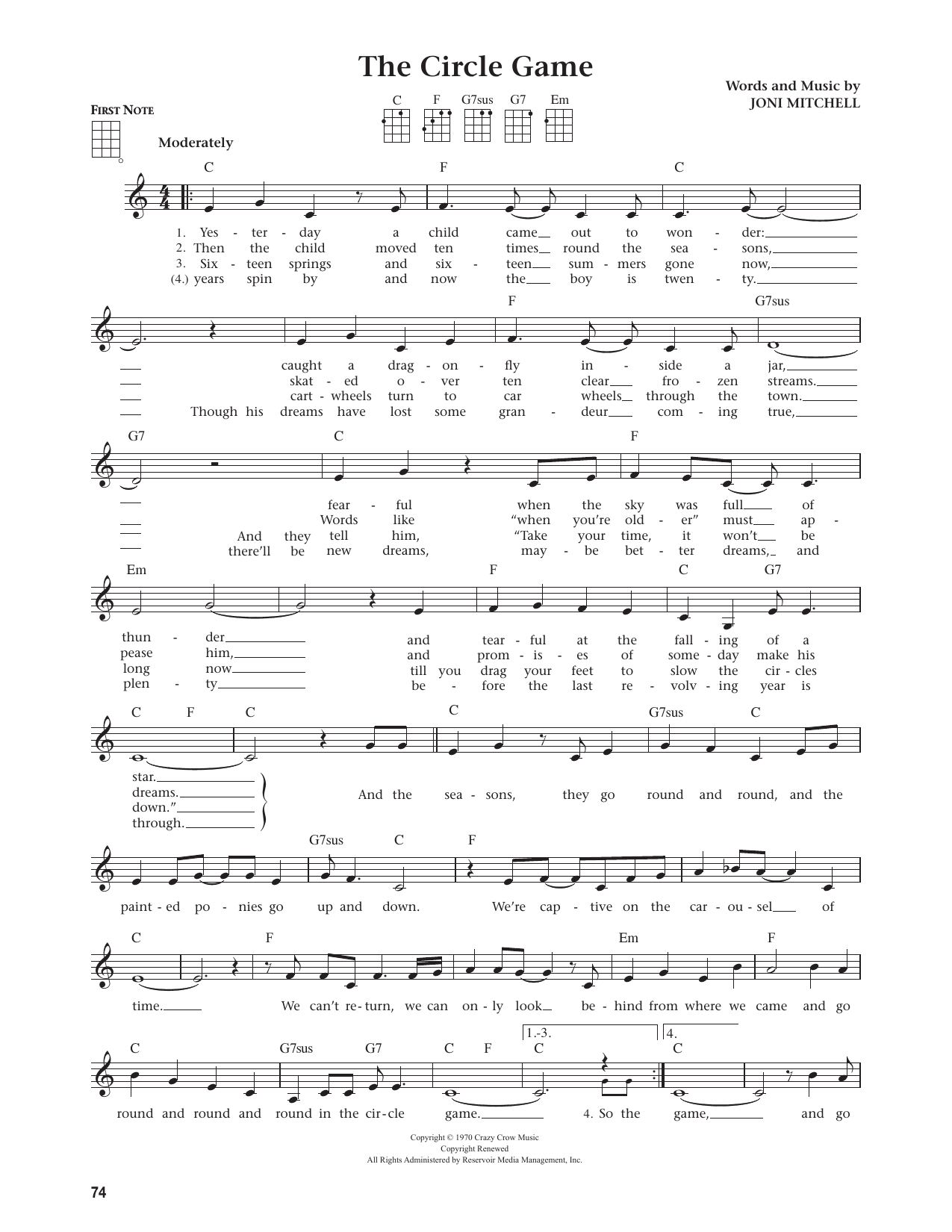 The Circle Game (from The Daily Ukulele)