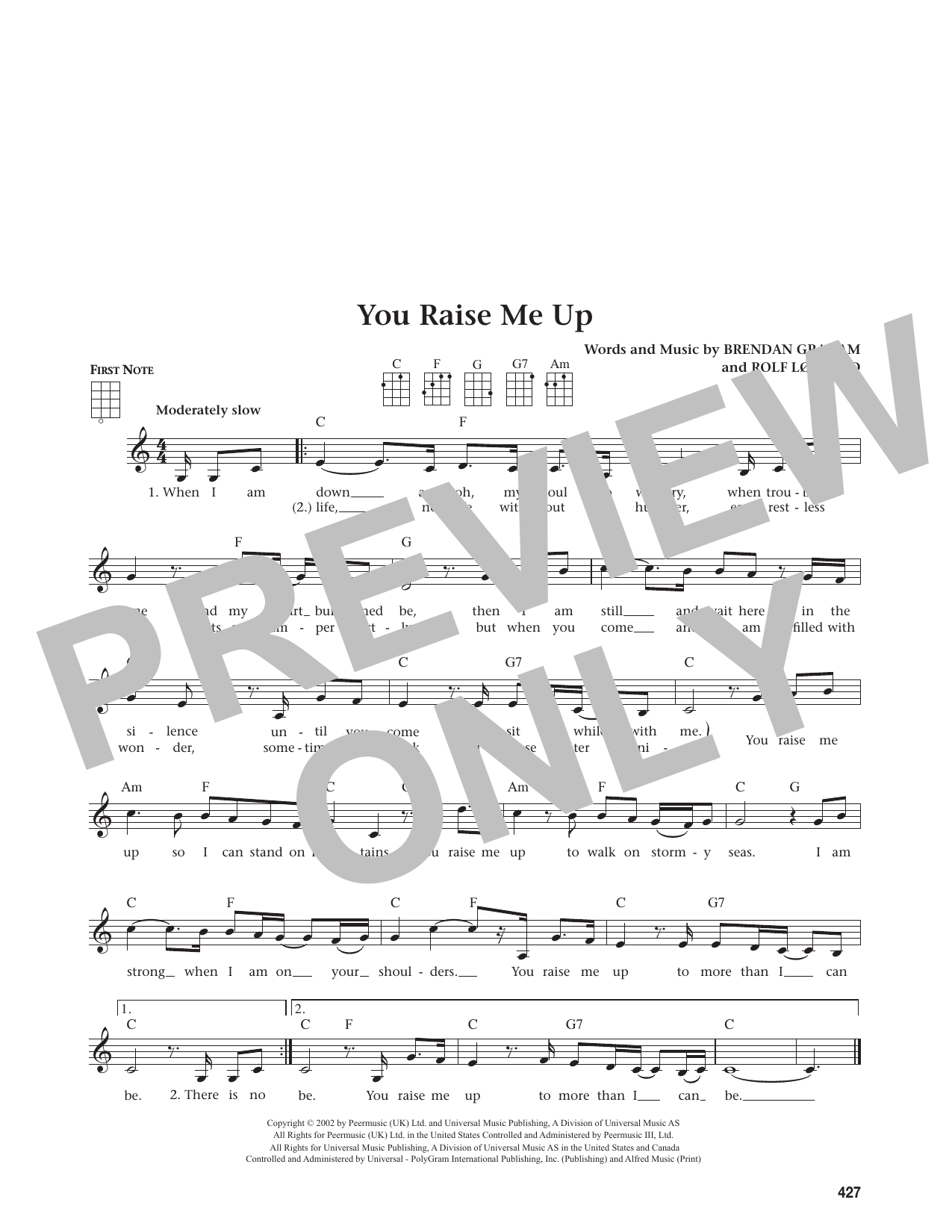 You Raise Me Up (from The Daily Ukulele)