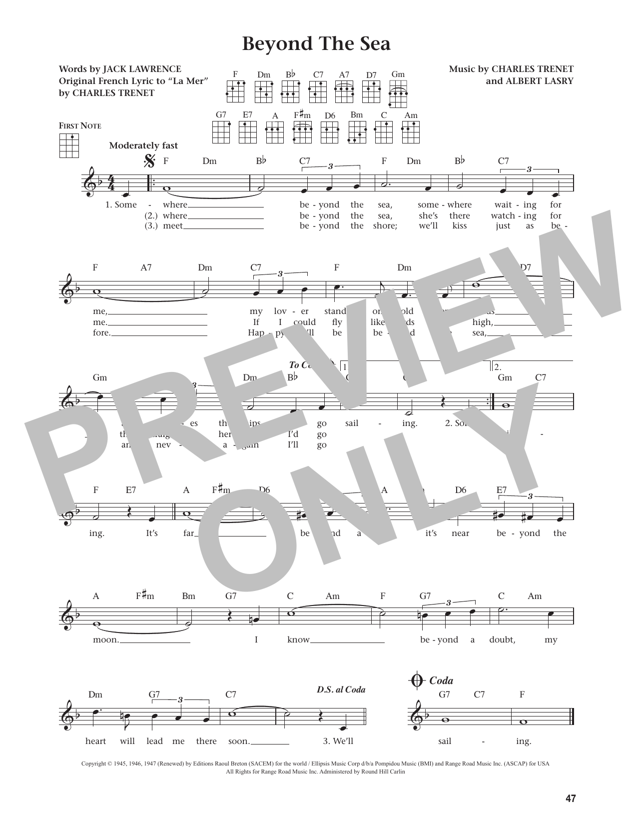 Beyond The Sea (from The Daily Ukulele)