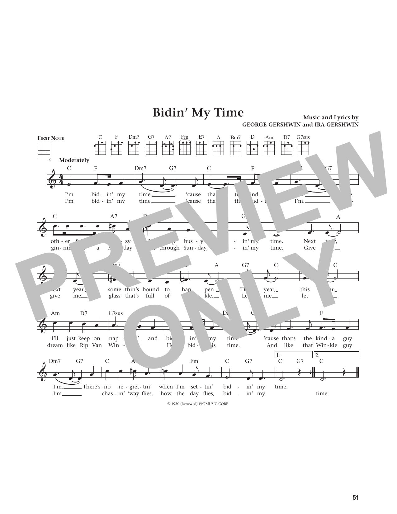 Bidin' My Time (from The Daily Ukulele)