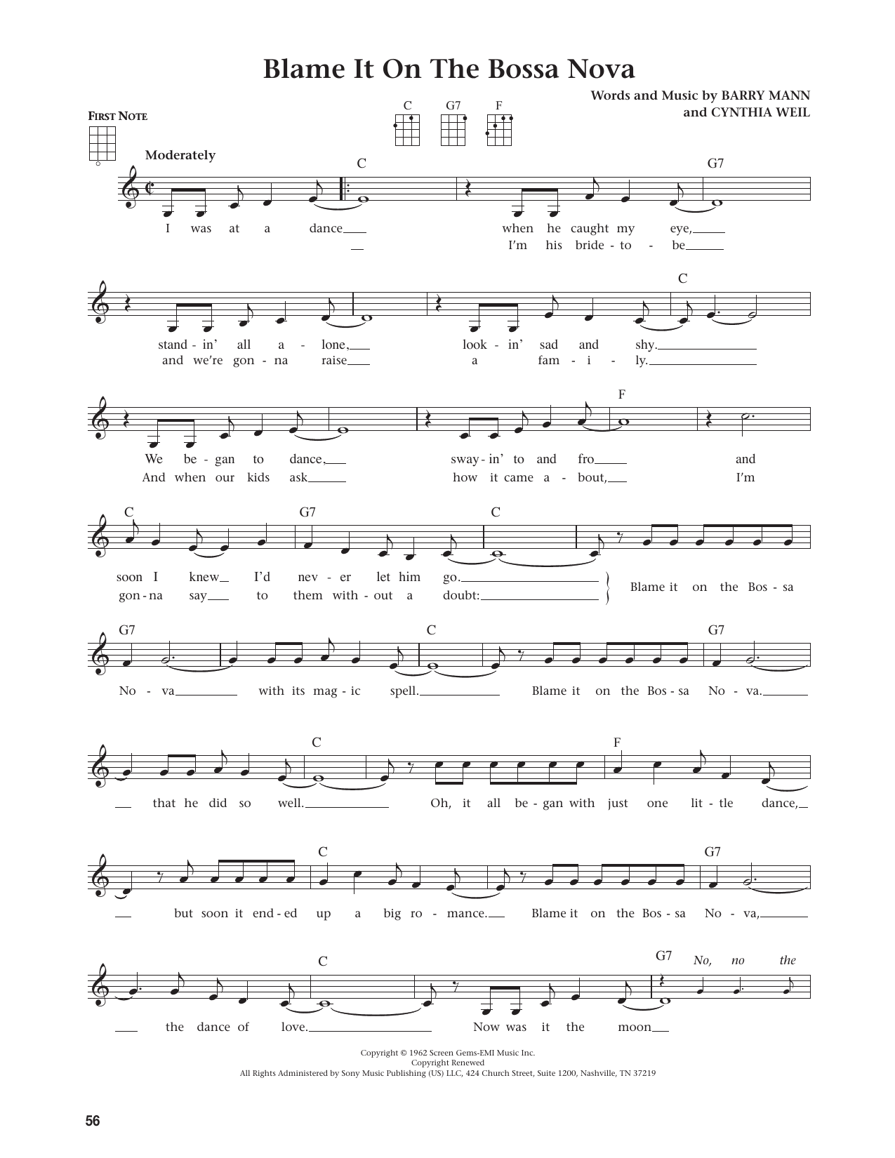 Blame It On The Bossa Nova (from The Daily Ukulele)