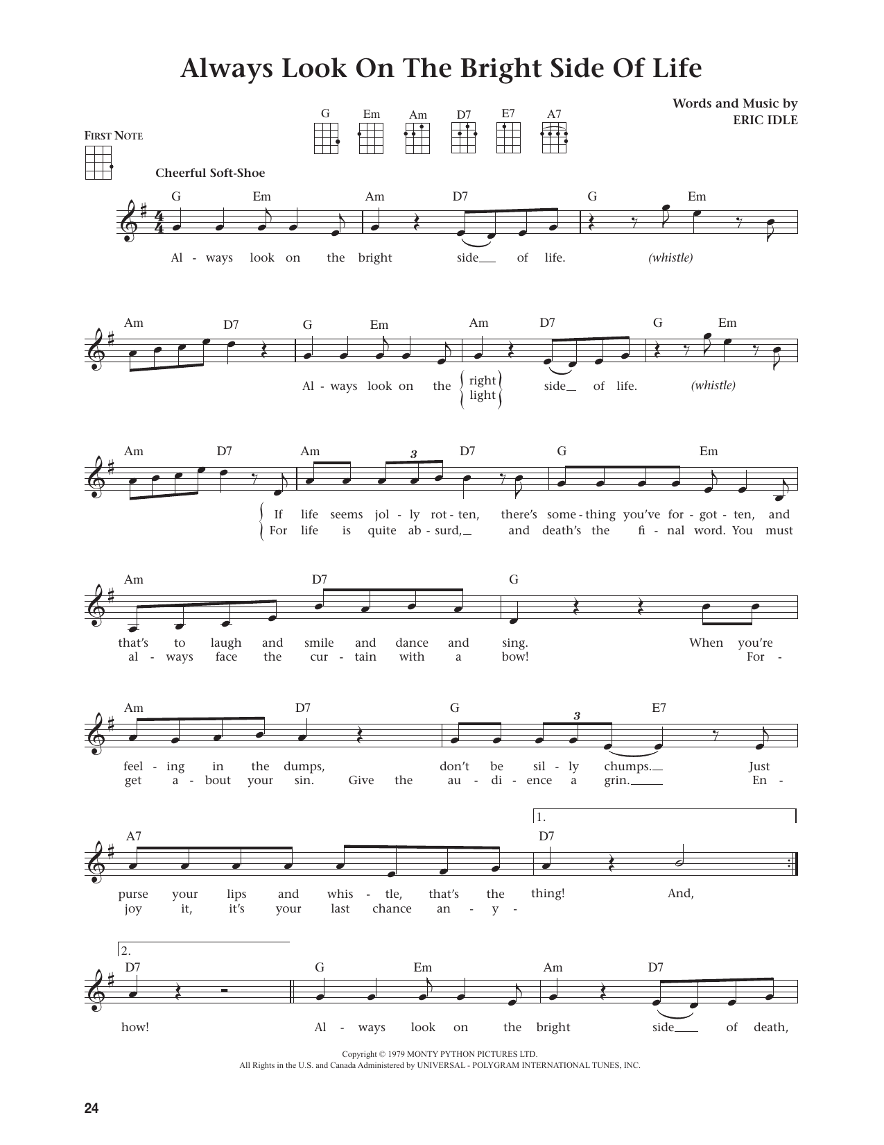 Always Look On The Bright Side Of Life (from The Daily Ukulele)
